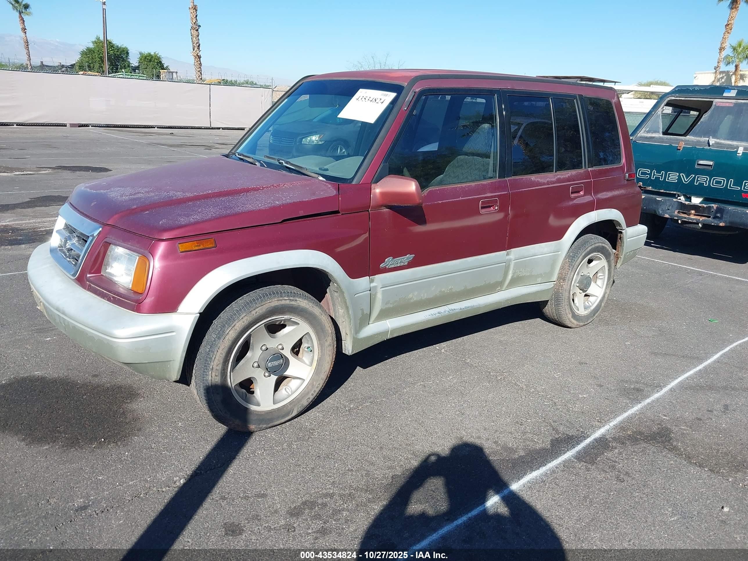 1998 Suzuki Sidekick Jlx Sport/jx Sport Red vin: JS3TD21V2W4109389