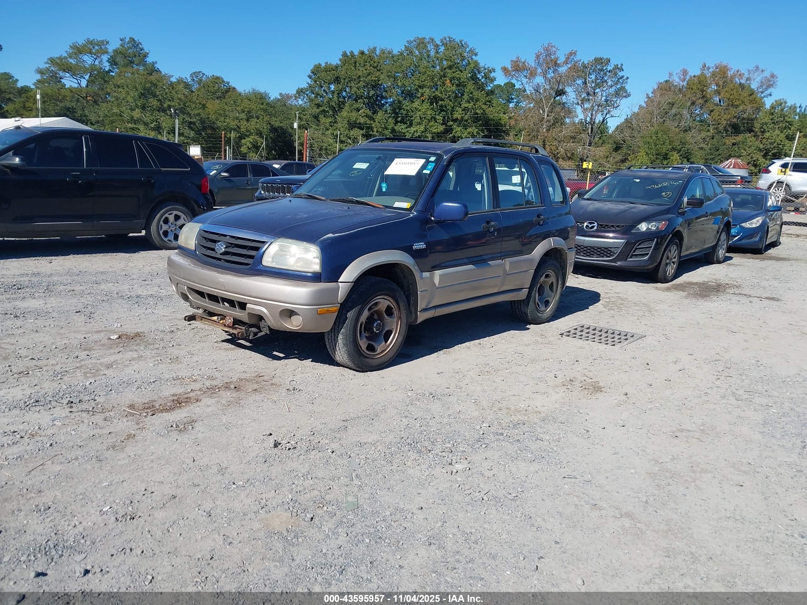 2001 Suzuki Grand Vitara Jlx/jlx+/limited Blue vin: JS3TD62V014154717