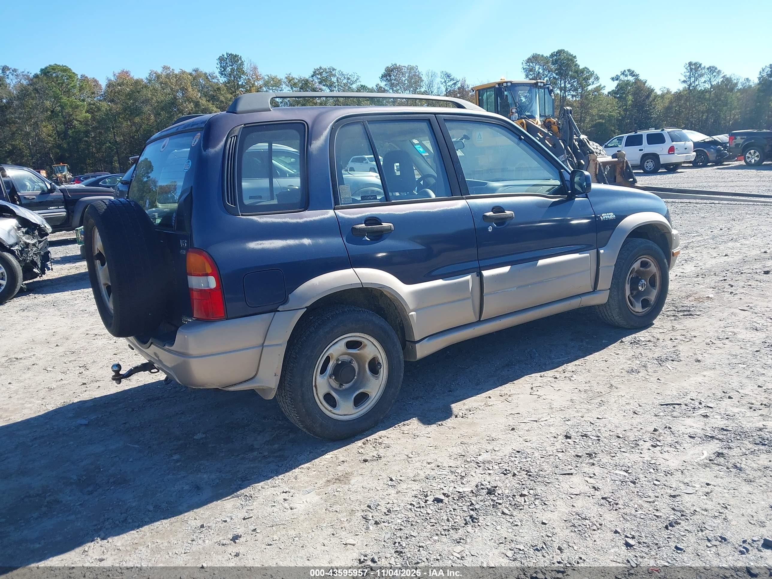 2001 Suzuki Grand Vitara Jlx/jlx+/limited Blue vin: JS3TD62V014154717