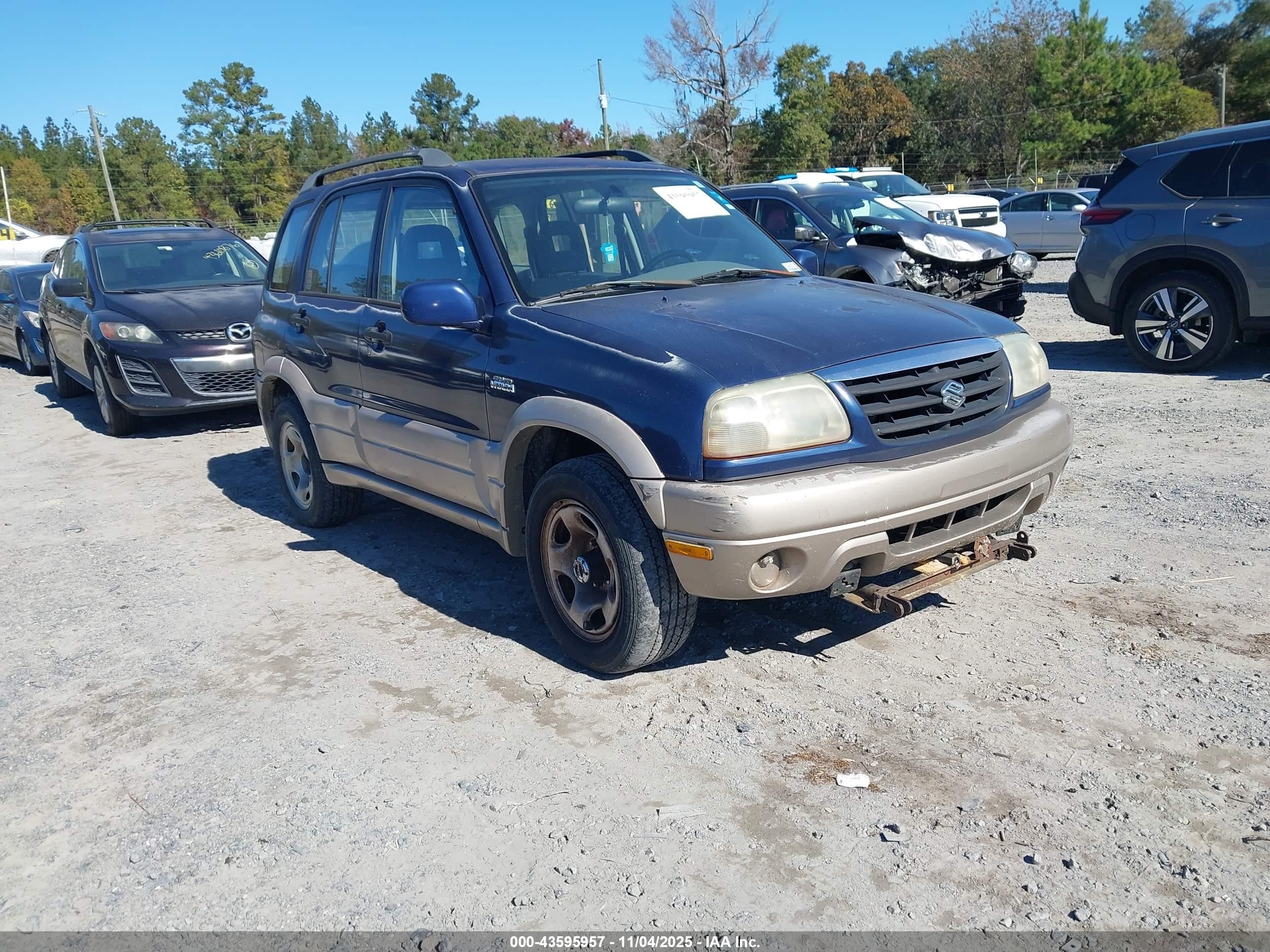2001 Suzuki Grand Vitara Jlx/jlx+/limited Blue vin: JS3TD62V014154717