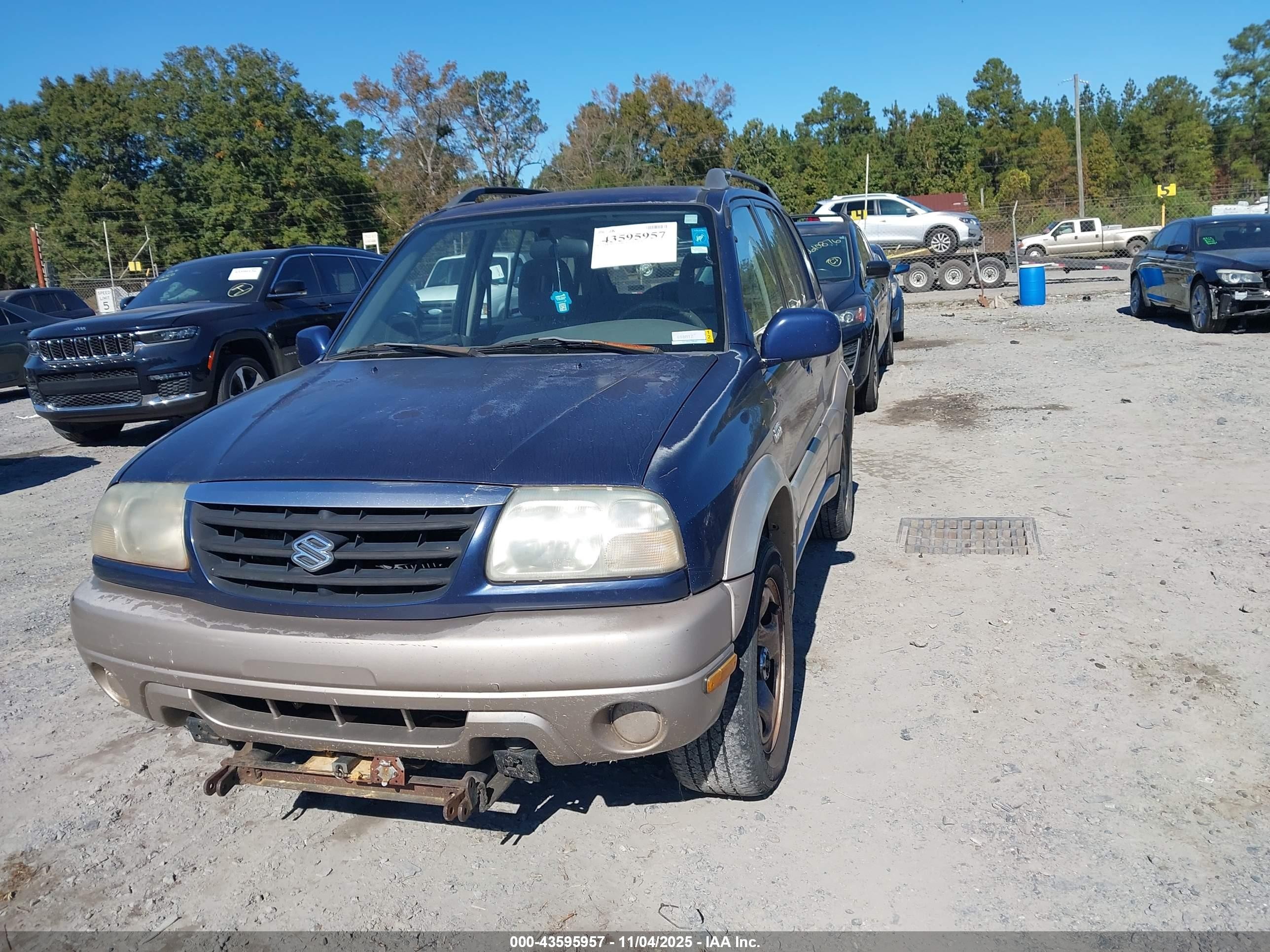 2001 Suzuki Grand Vitara Jlx/jlx+/limited Blue vin: JS3TD62V014154717