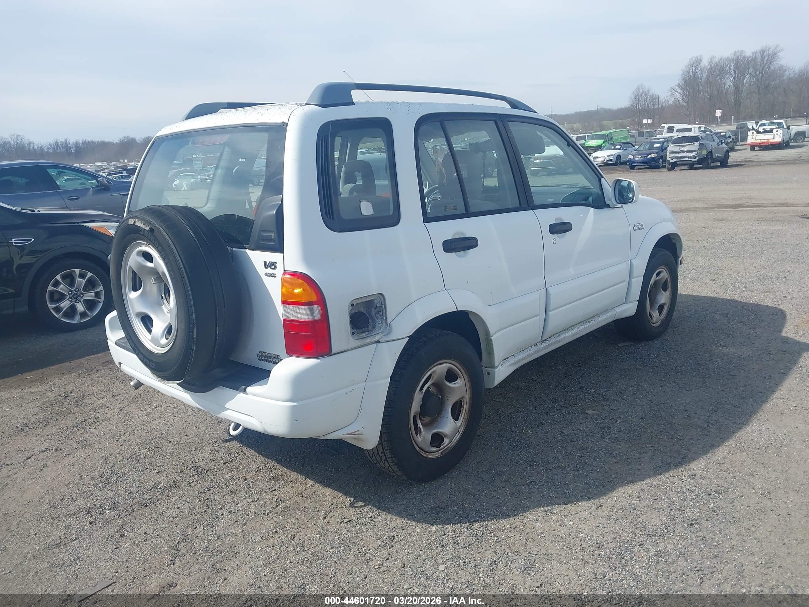2001 Suzuki Grand Vitara Jlx/jlx+/limited Белый vin: JS3TD62V014157701