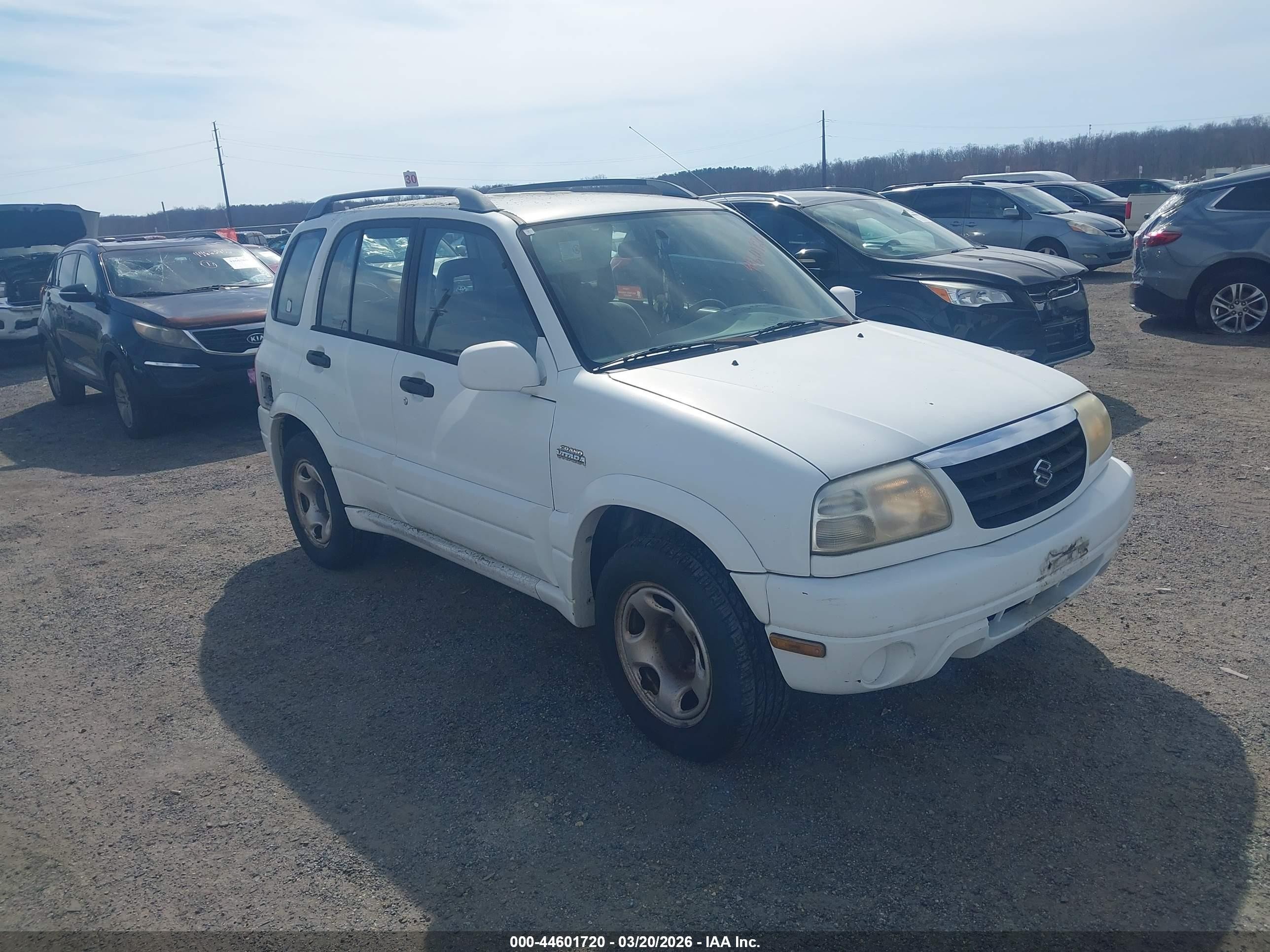 2001 Suzuki Grand Vitara Jlx/jlx+/limited White vin: JS3TD62V014157701