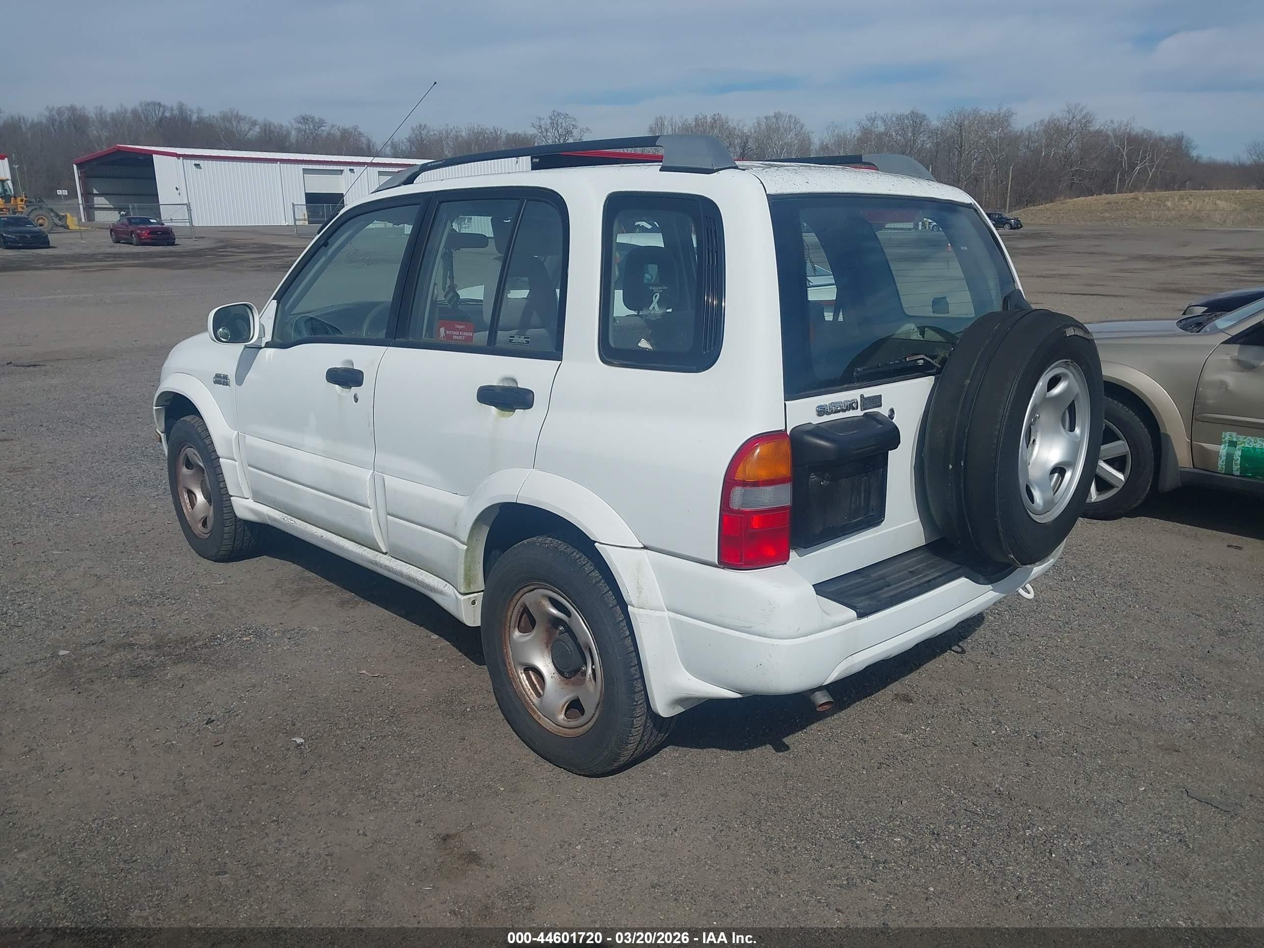 2001 Suzuki Grand Vitara Jlx/jlx+/limited Белый vin: JS3TD62V014157701