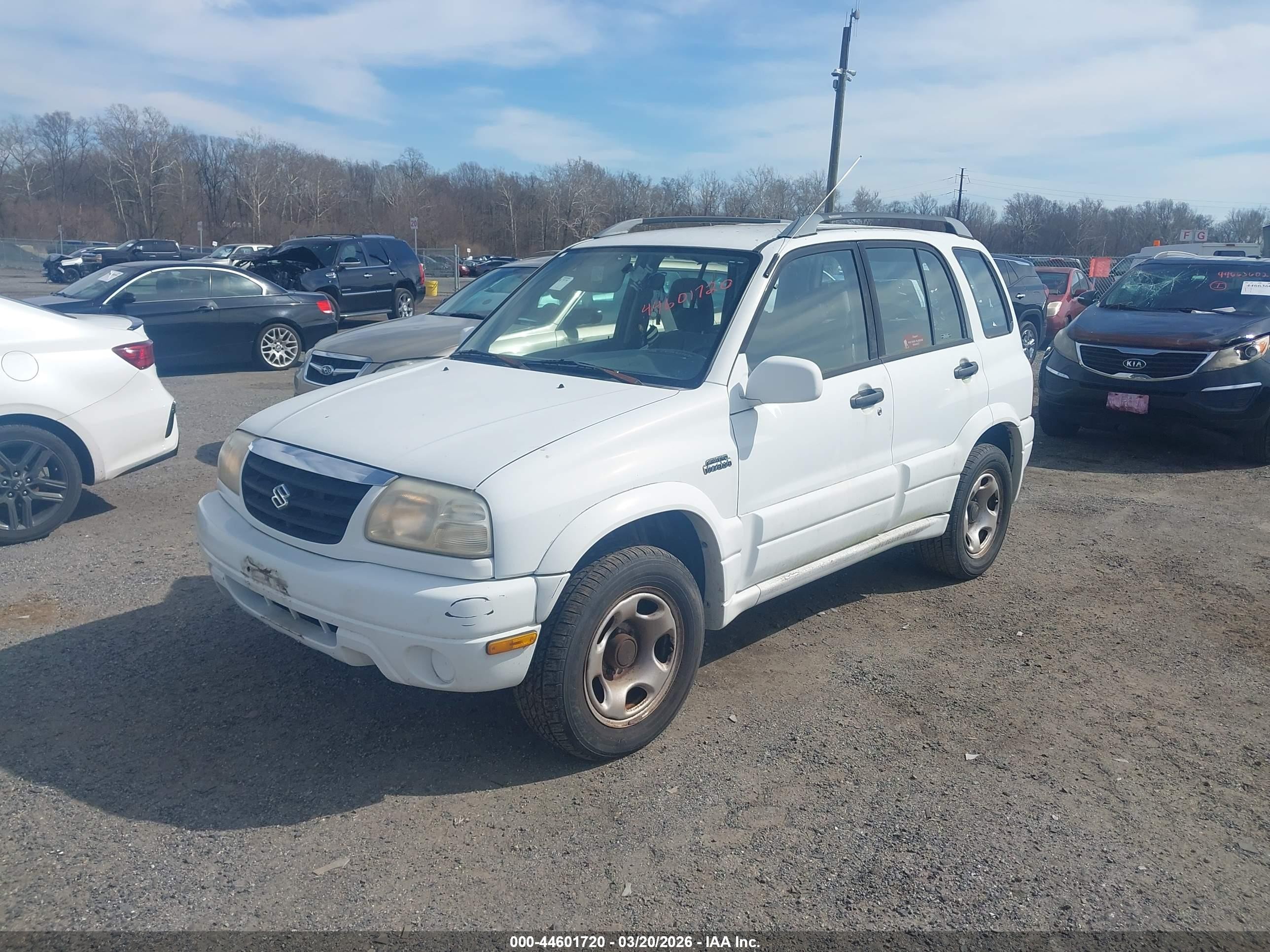 2001 Suzuki Grand Vitara Jlx/jlx+/limited Белый vin: JS3TD62V014157701