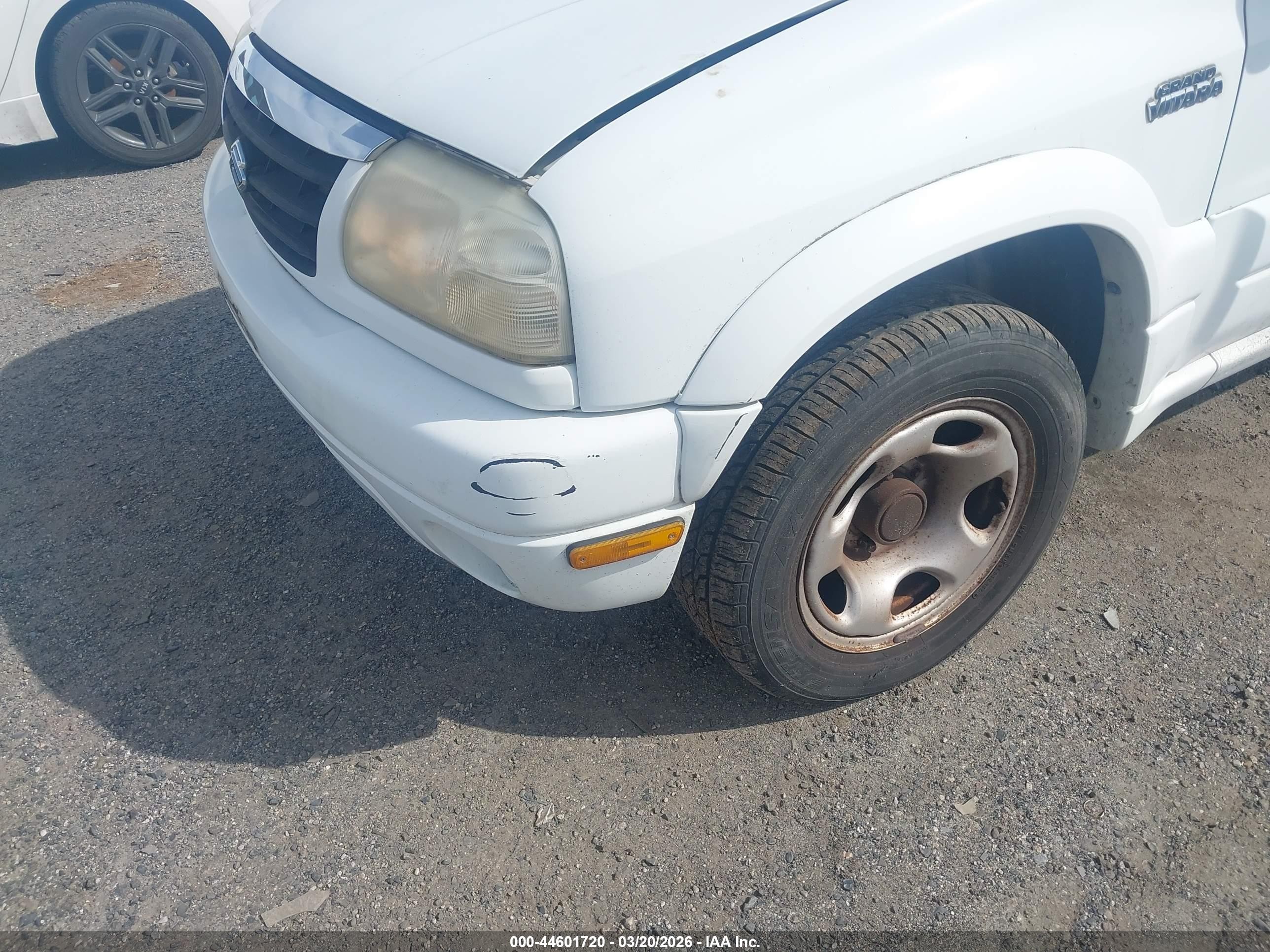2001 Suzuki Grand Vitara Jlx/jlx+/limited Белый vin: JS3TD62V014157701