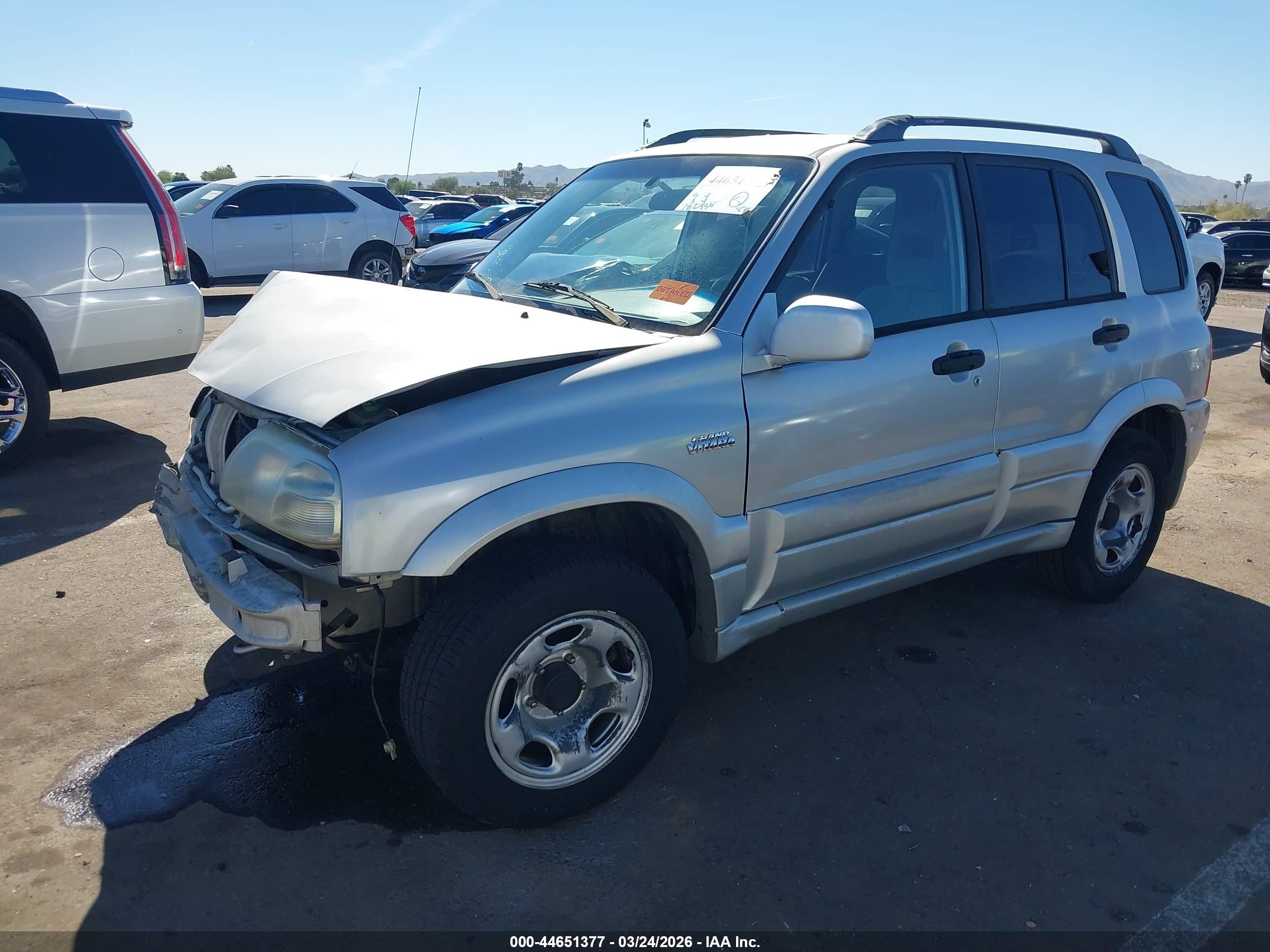 2002 Suzuki Grand Vitara Jlx/limited Silver vin: JS3TD62V024154069