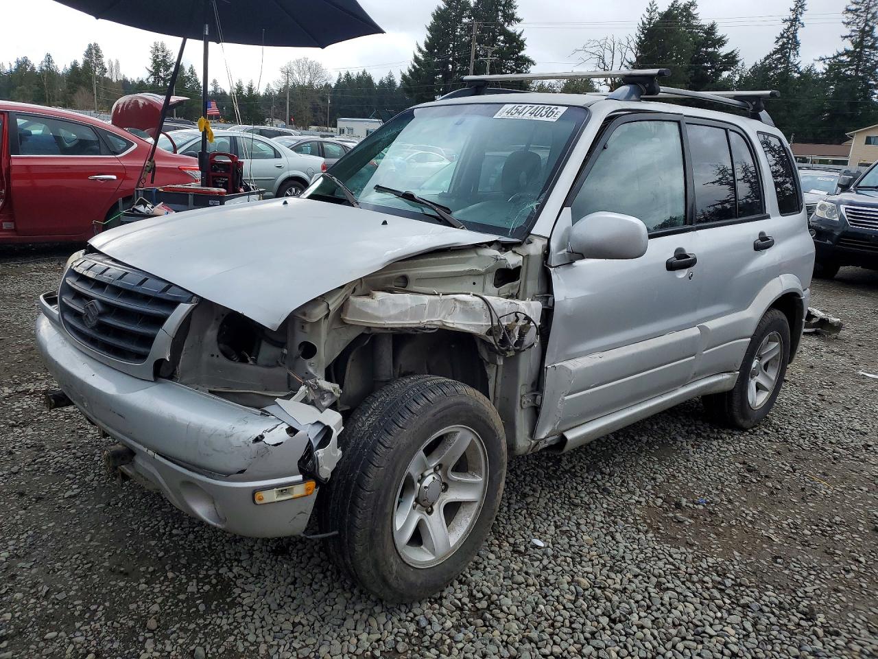 2003 Suzuki Grand Vitara Jlx Limited Silver vin: JS3TD62V034107366