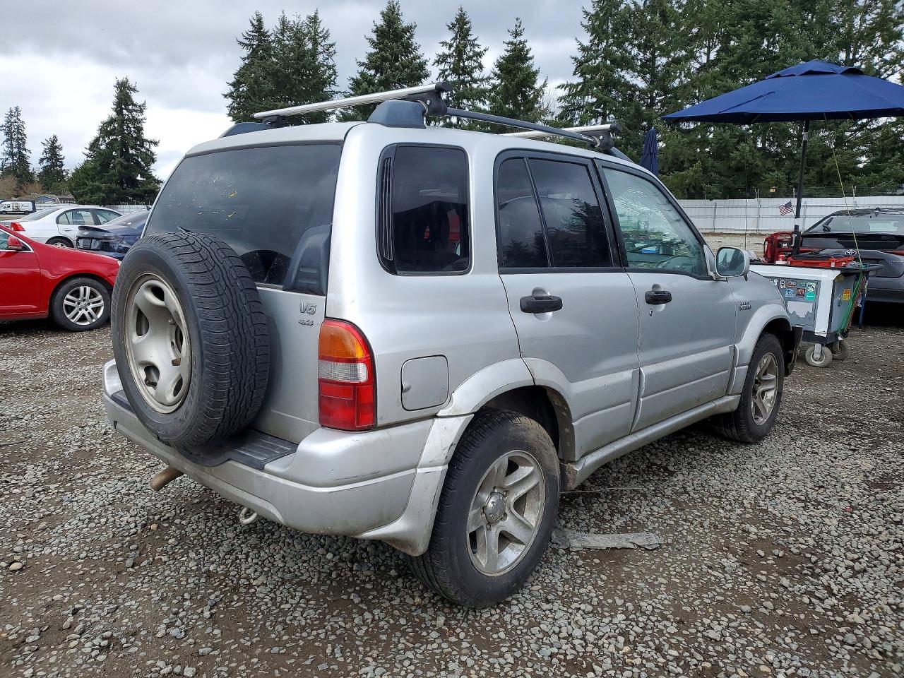 2003 Suzuki Grand Vitara Jlx Limited Silver vin: JS3TD62V034107366