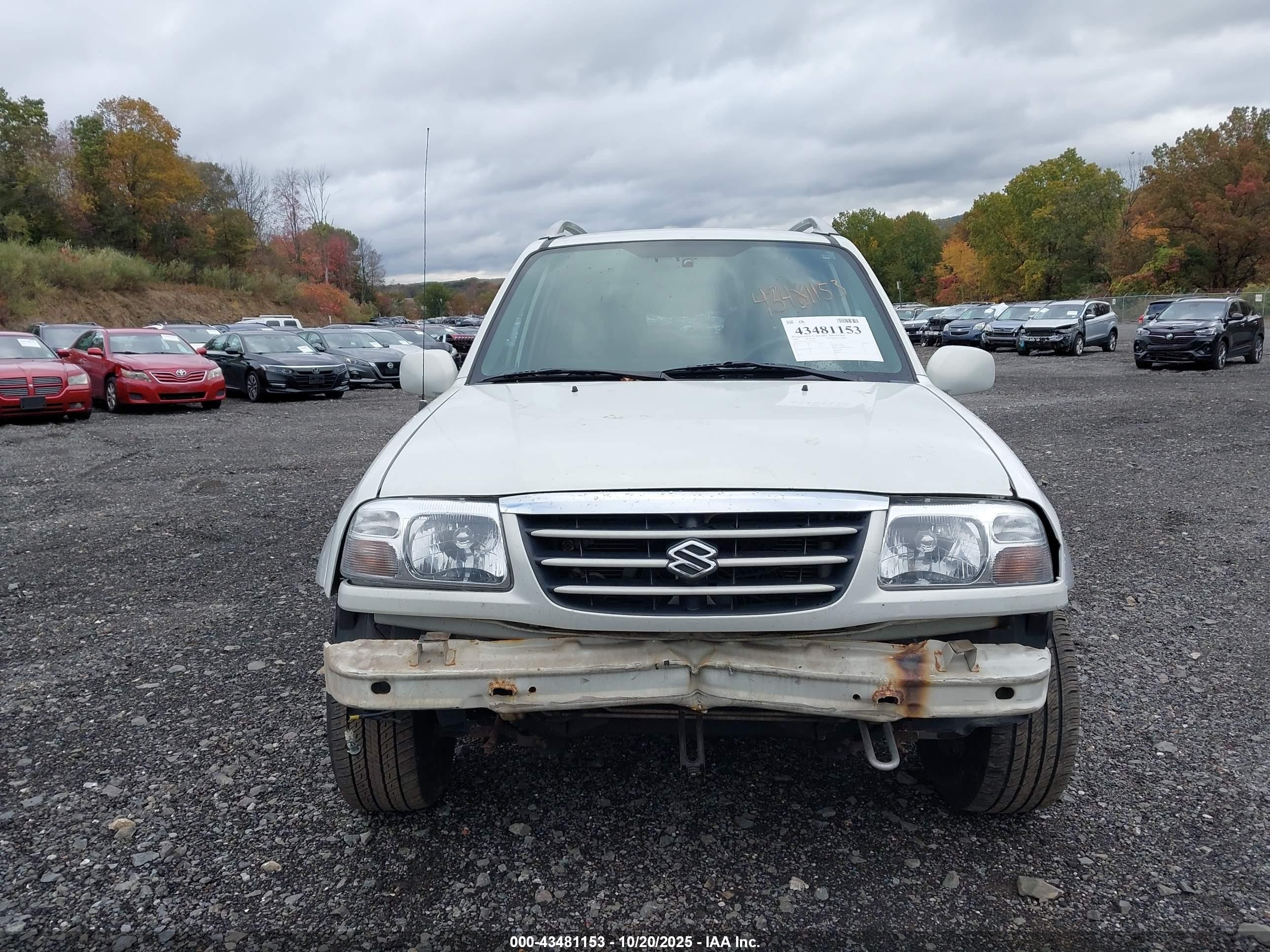 2004 Suzuki Grand Vitara Ex/lx White vin: JS3TD62V144105157