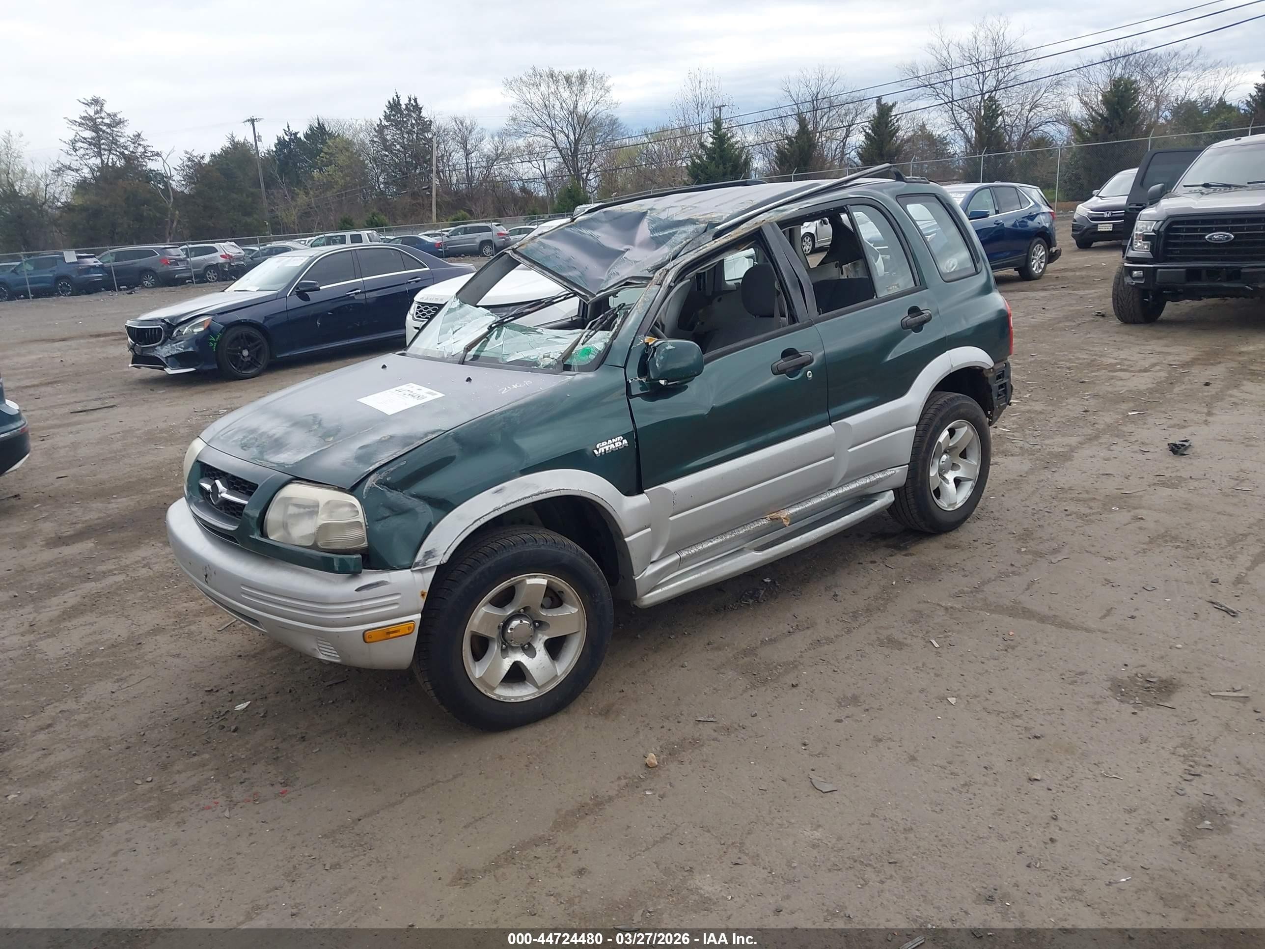 2000 Suzuki Grand Vitara Jlx/jlx+/limited Green vin: JS3TD62V1Y4116181