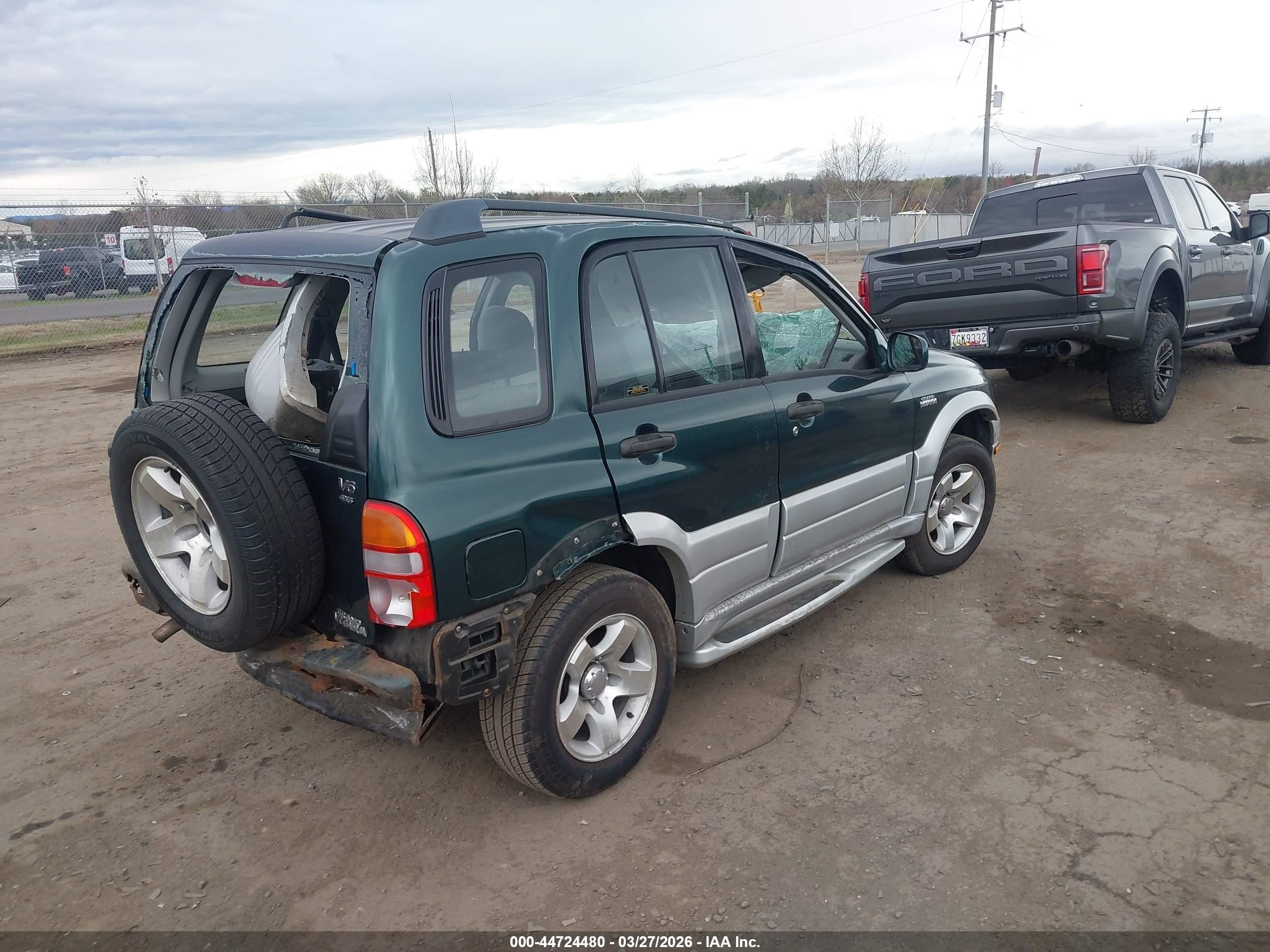 2000 Suzuki Grand Vitara Jlx/jlx+/limited Green vin: JS3TD62V1Y4116181