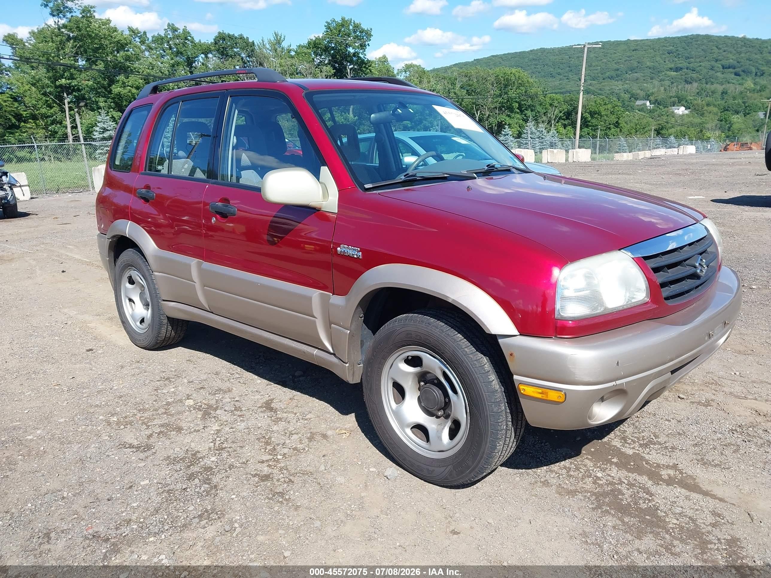 2001 Suzuki Grand Vitara Jlx/jlx+/limited Red vin: JS3TD62V214162785