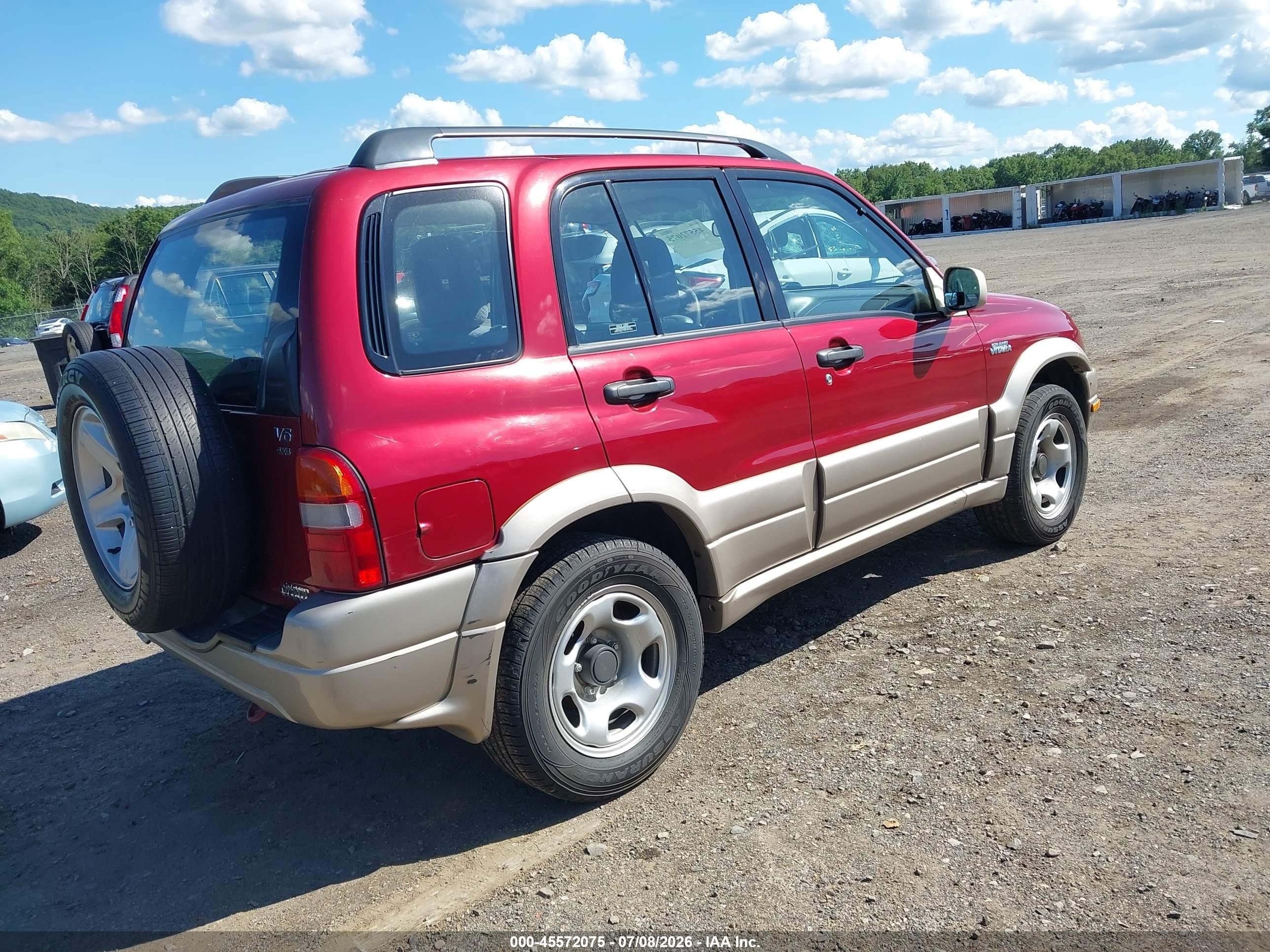 2001 Suzuki Grand Vitara Jlx/jlx+/limited Red vin: JS3TD62V214162785