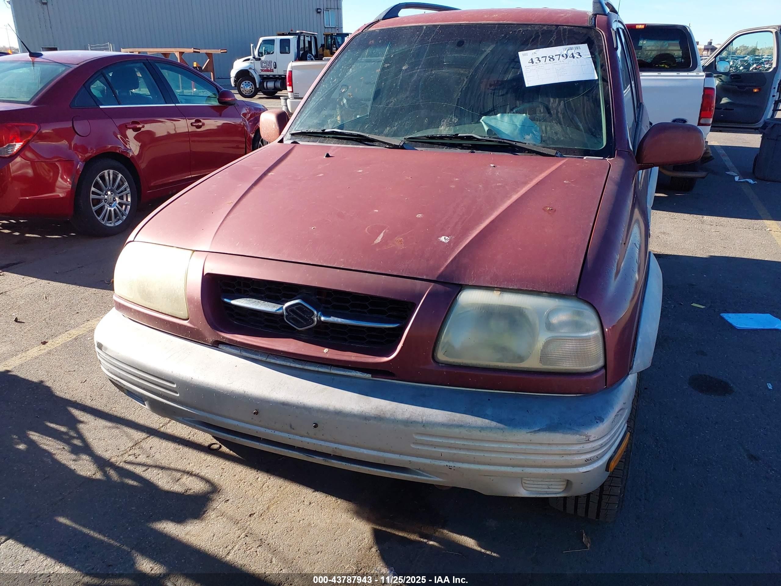 2000 Suzuki Grand Vitara Jlx/jlx+/limited Red vin: JS3TD62V2Y4116559