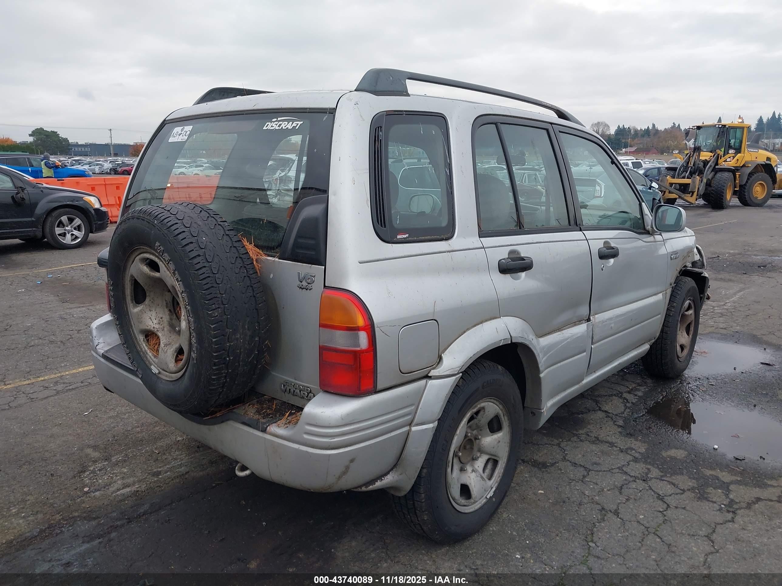 2000 Suzuki Grand Vitara Jlx/jlx+/limited Silver vin: JS3TD62V2Y4125746
