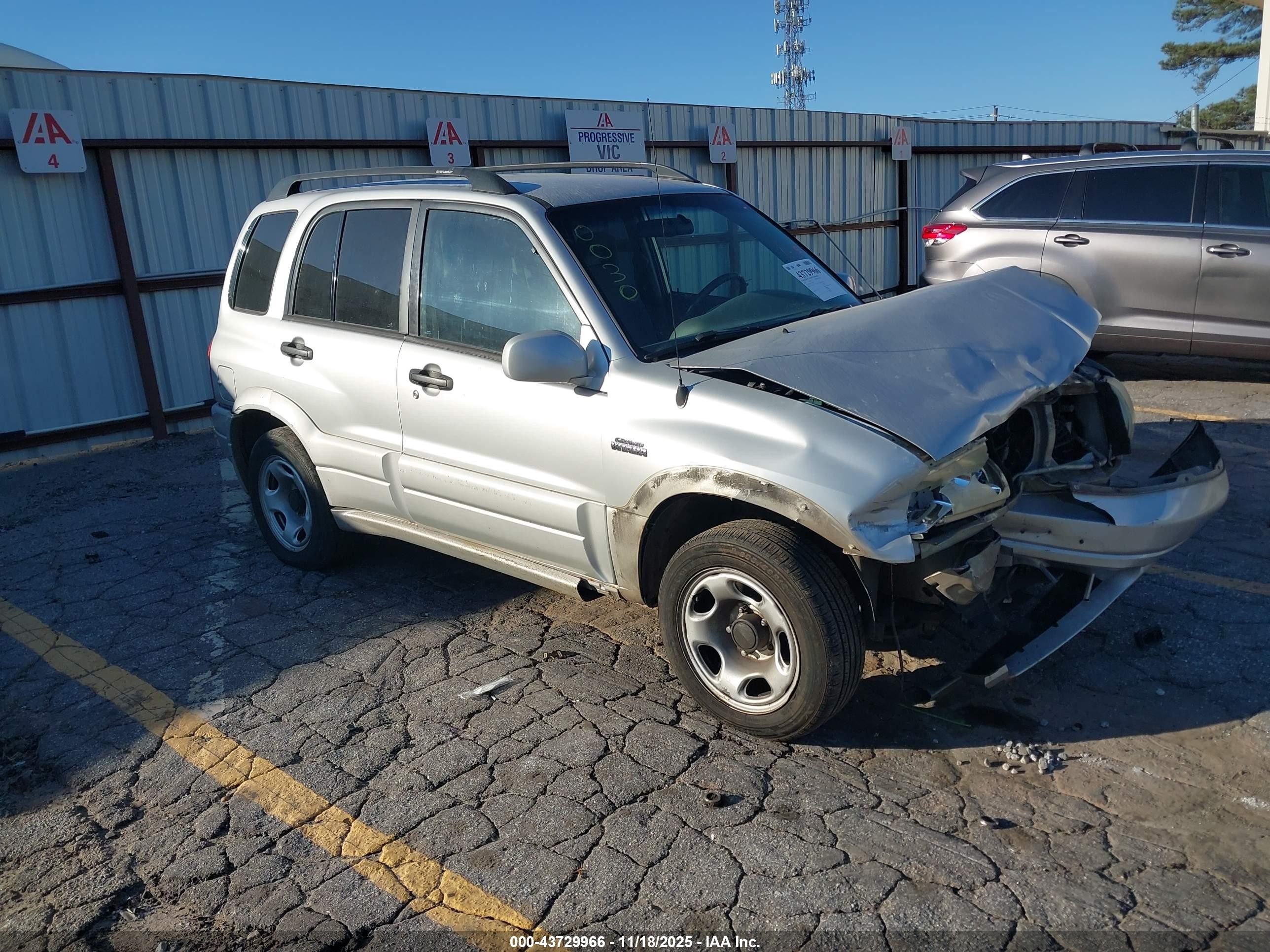 2002 Suzuki Grand Vitara Jlx/limited Silver vin: JS3TD62V324160030