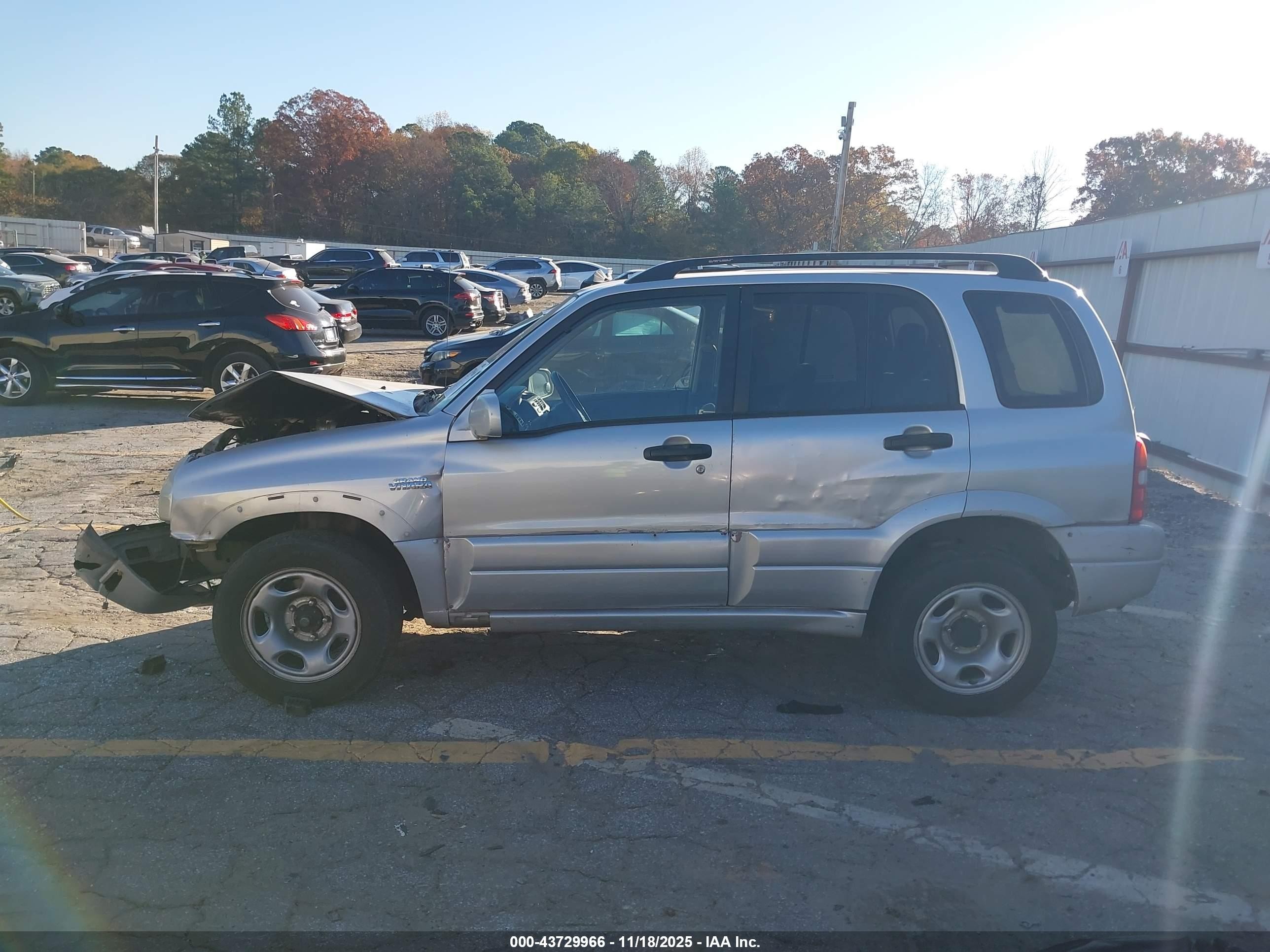 2002 Suzuki Grand Vitara Jlx/limited Silver vin: JS3TD62V324160030