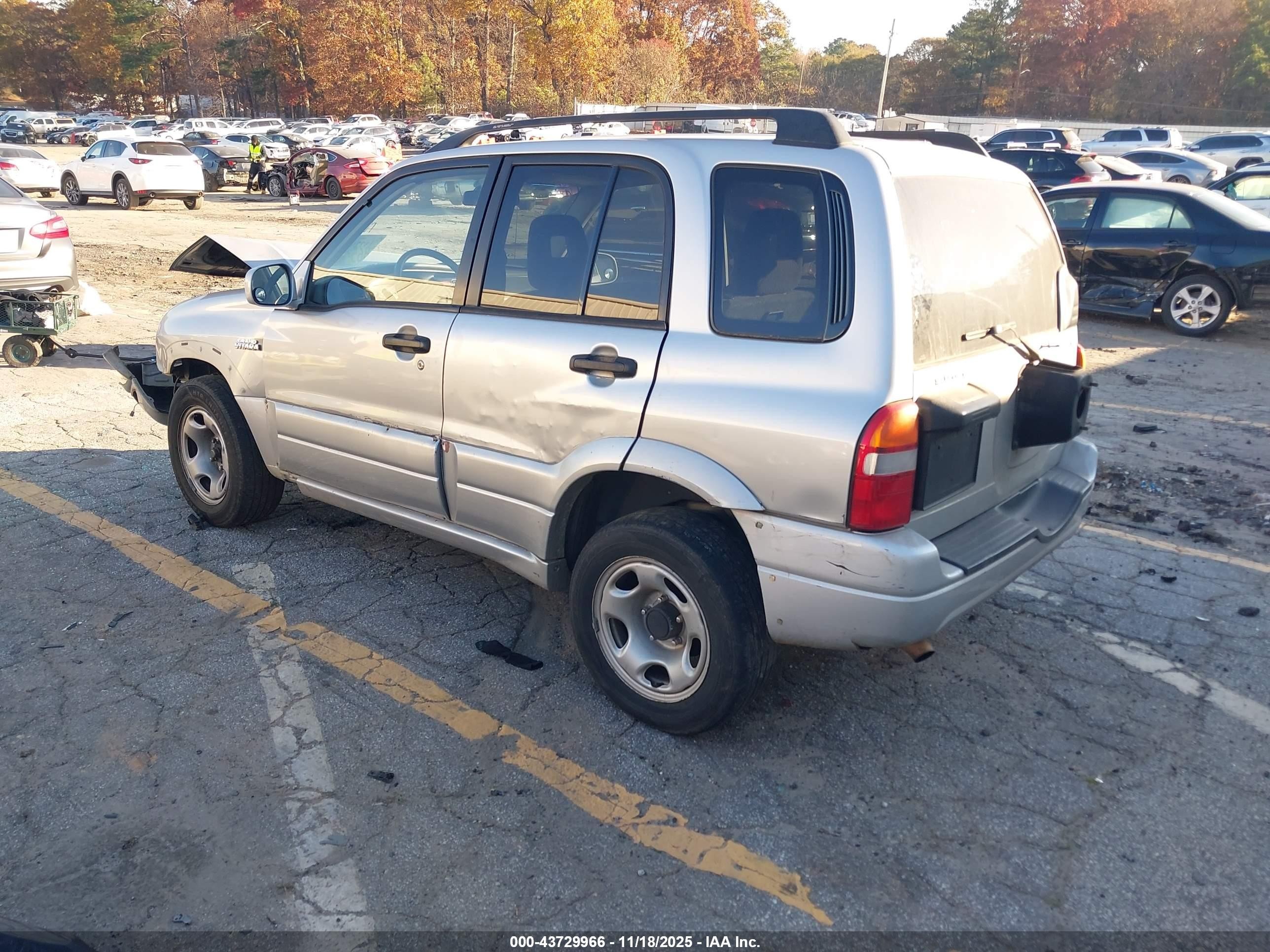 2002 Suzuki Grand Vitara Jlx/limited Silver vin: JS3TD62V324160030