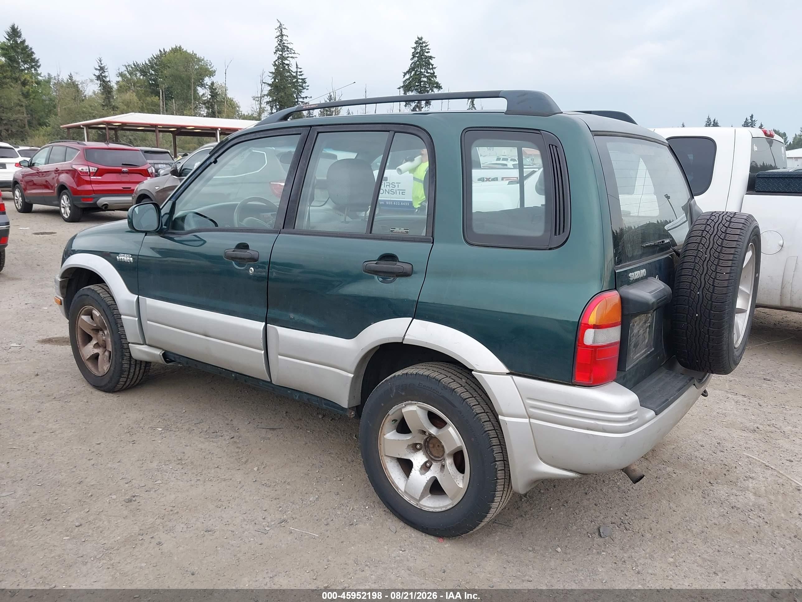 1999 Suzuki Grand Vitara Jlx/jlx+ Green vin: JS3TD62V3X4117878