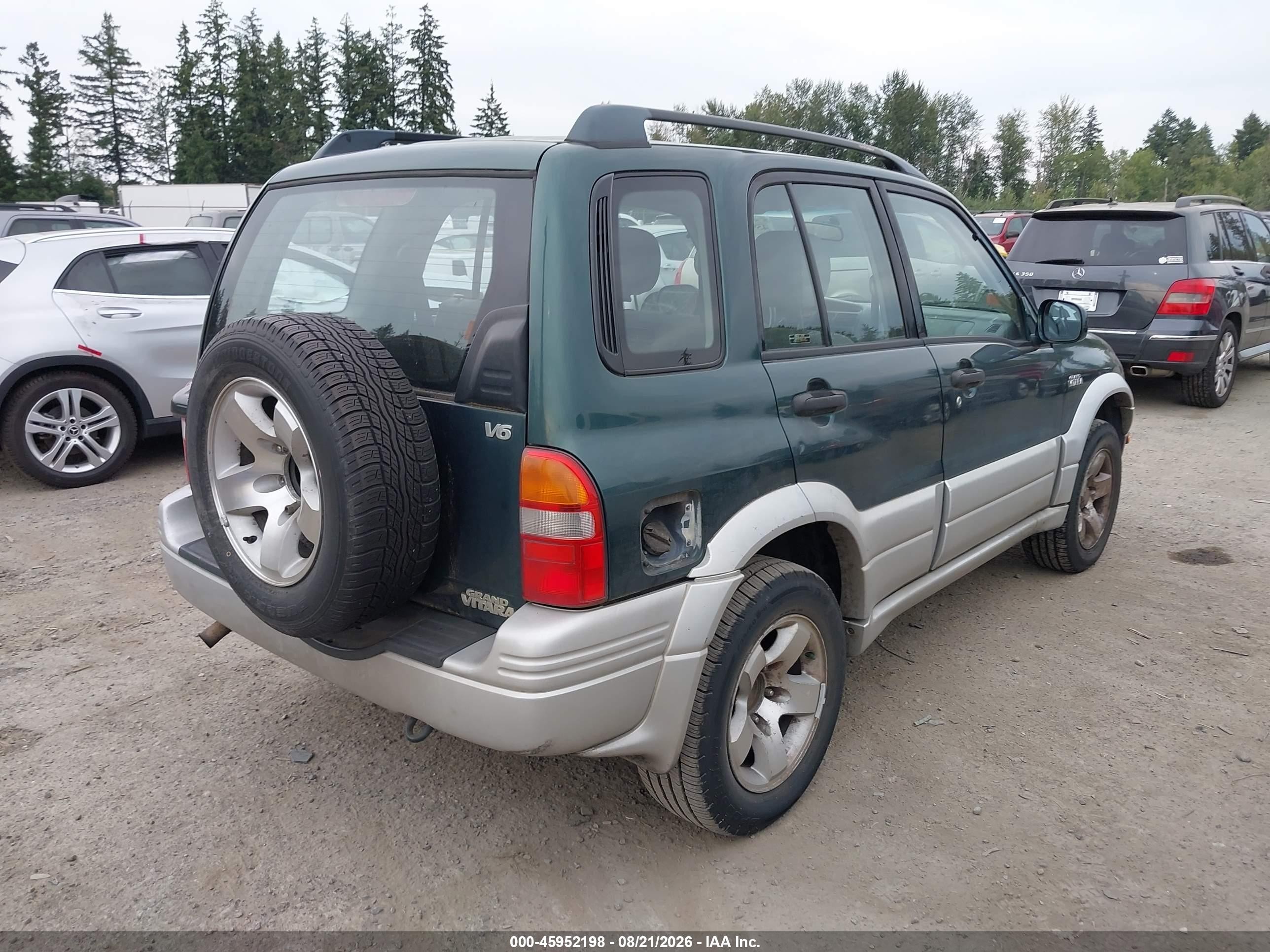 1999 Suzuki Grand Vitara Jlx/jlx+ Green vin: JS3TD62V3X4117878
