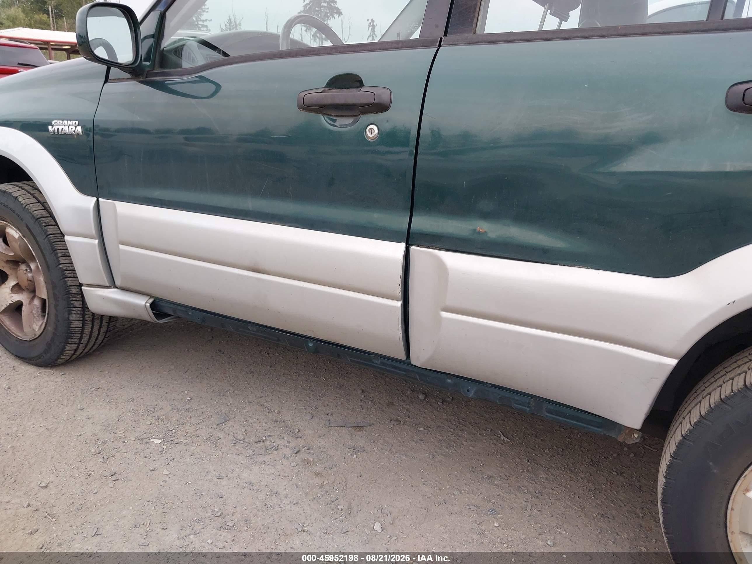 1999 Suzuki Grand Vitara Jlx/jlx+ Green vin: JS3TD62V3X4117878