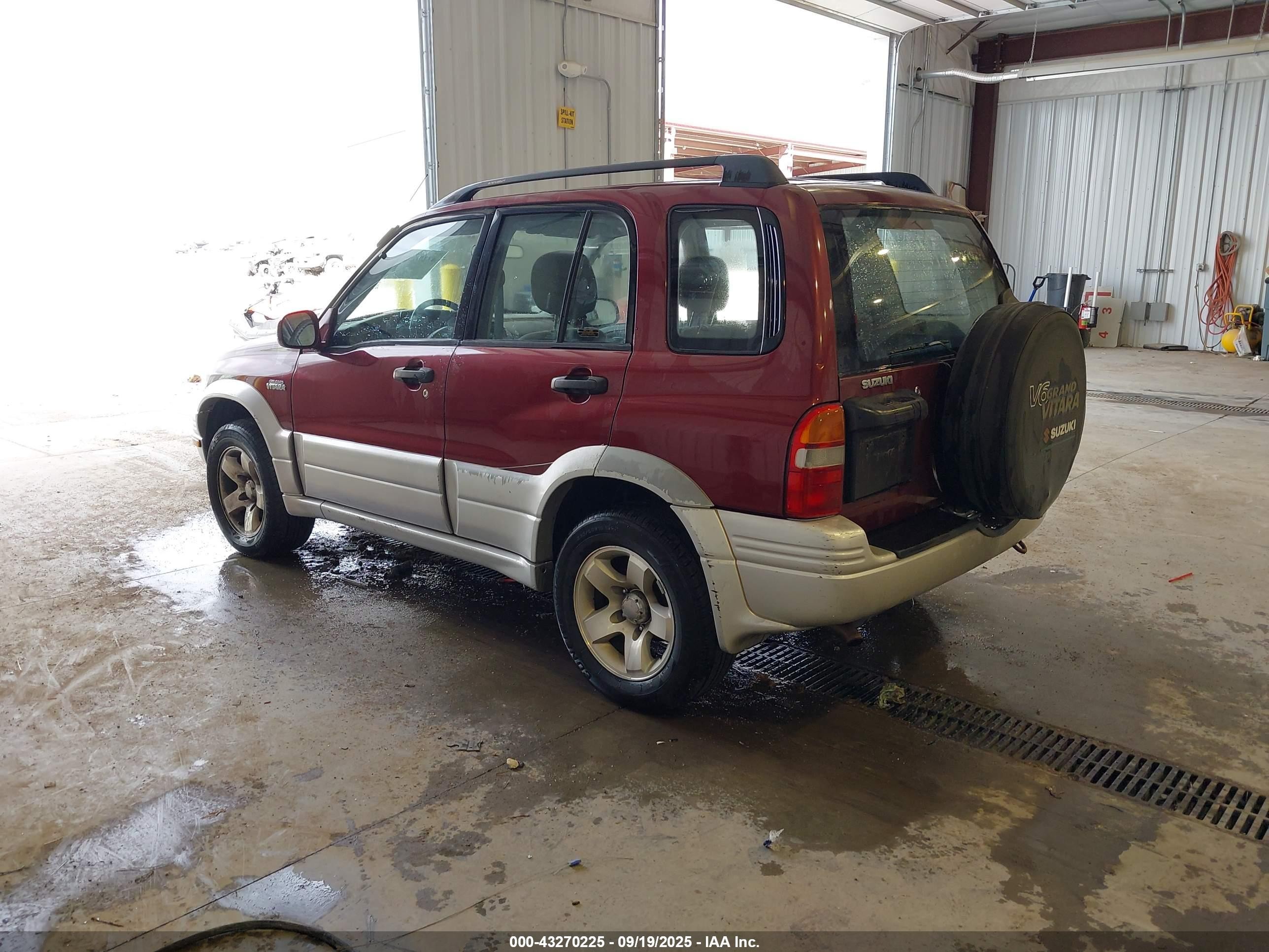 2000 Suzuki Grand Vitara Jlx/jlx+/limited Red vin: JS3TD62V3Y4131992