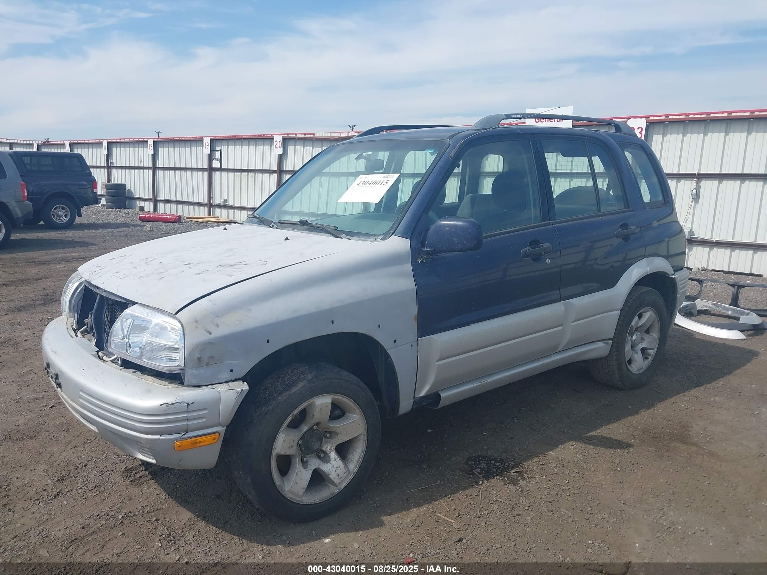 2000 Suzuki Grand Vitara Jlx/jlx+/limited Blue vin: JS3TD62V4Y4117843