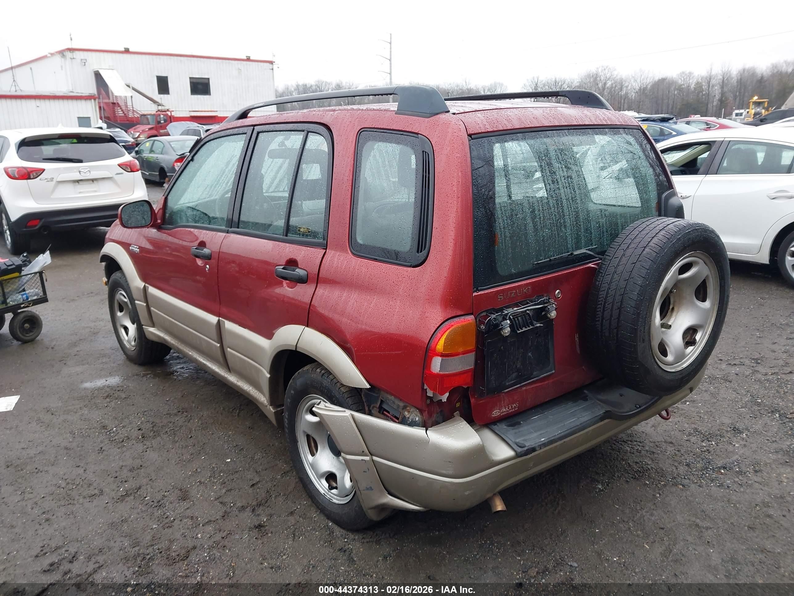 2001 Suzuki Grand Vitara Jlx/jlx+/limited Red vin: JS3TD62V514165230