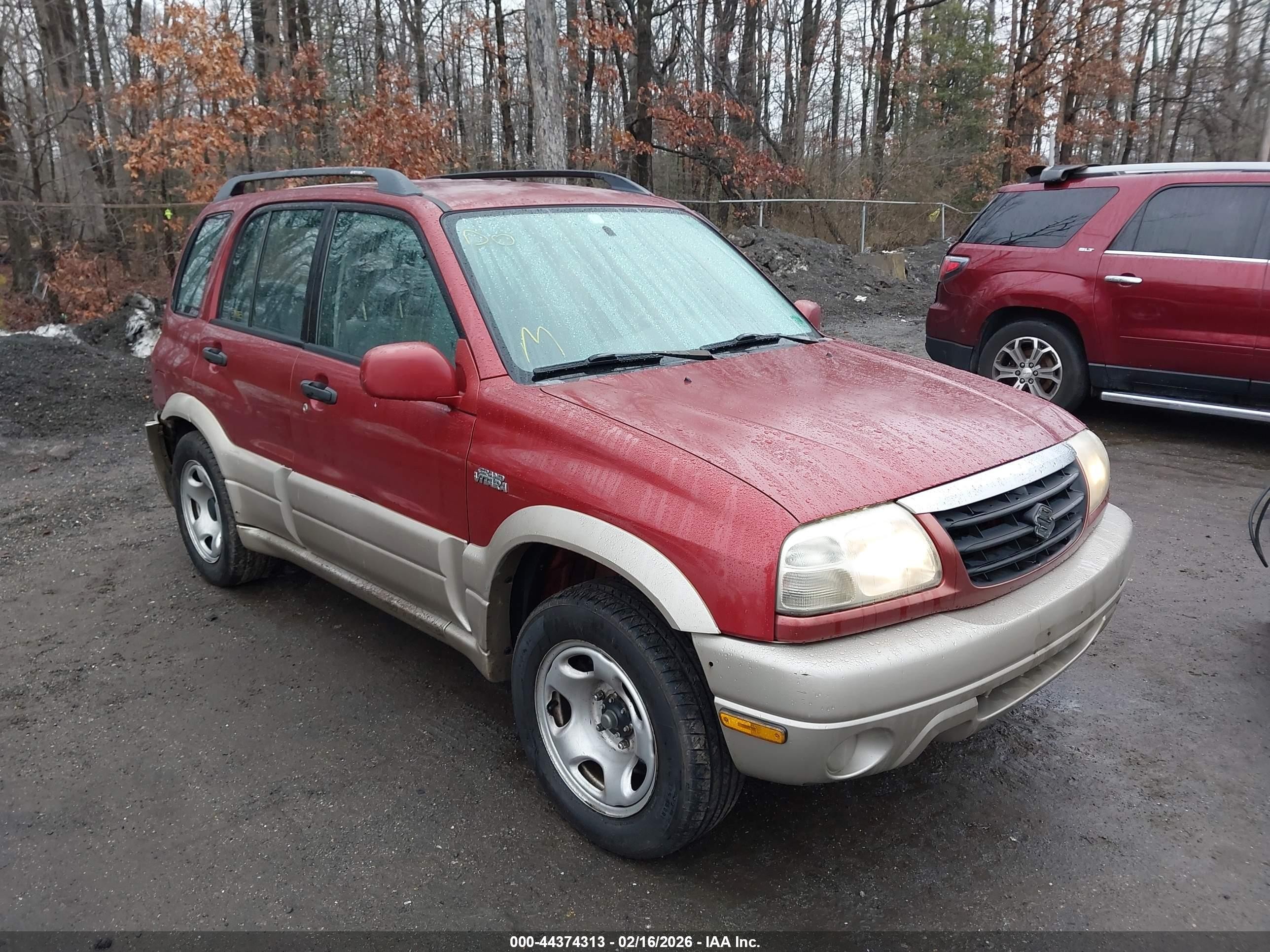 2001 Suzuki Grand Vitara Jlx/jlx+/limited Red vin: JS3TD62V514165230