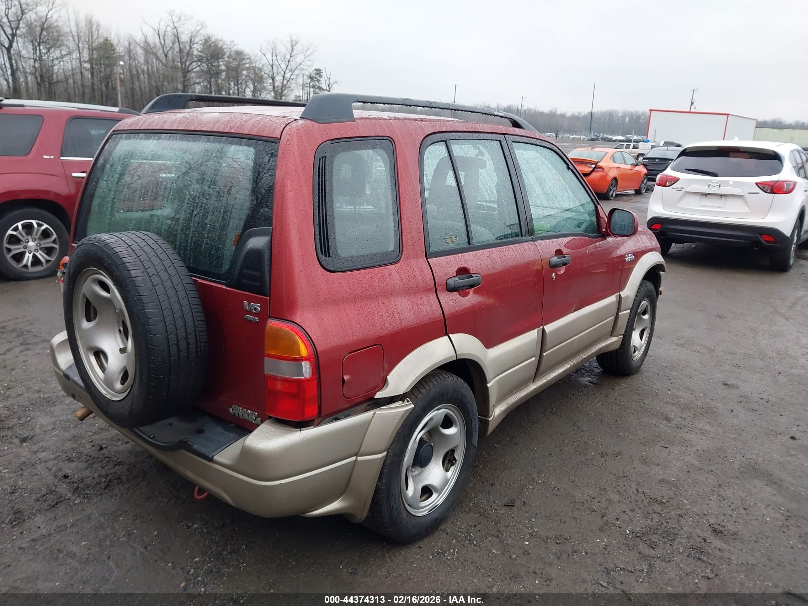 2001 Suzuki Grand Vitara Jlx/jlx+/limited Red vin: JS3TD62V514165230