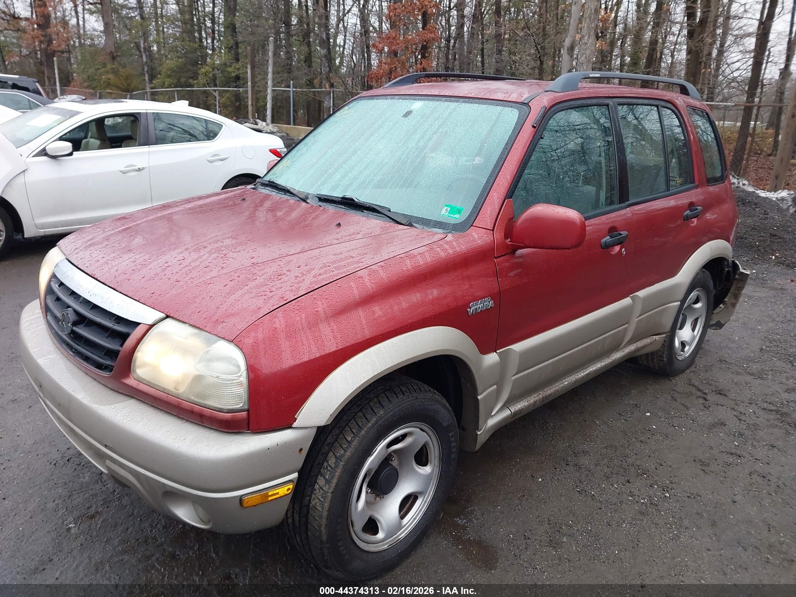 2001 Suzuki Grand Vitara Jlx/jlx+/limited Red vin: JS3TD62V514165230