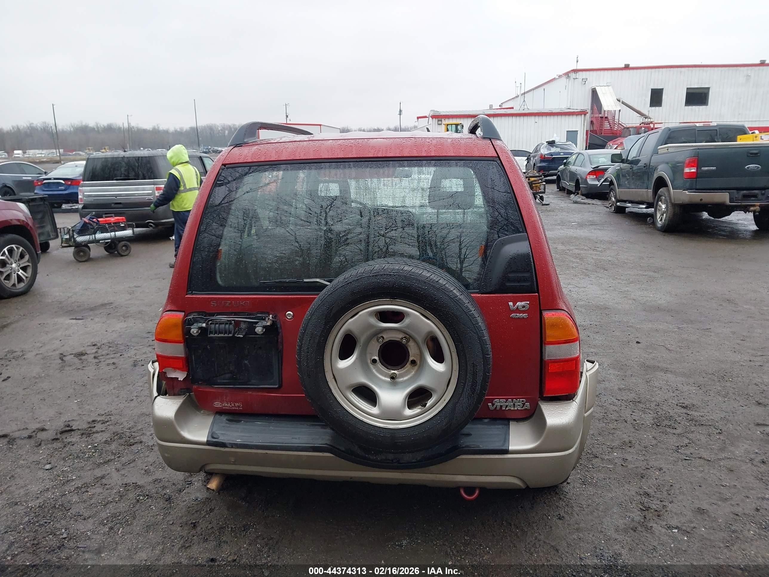 2001 Suzuki Grand Vitara Jlx/jlx+/limited Red vin: JS3TD62V514165230