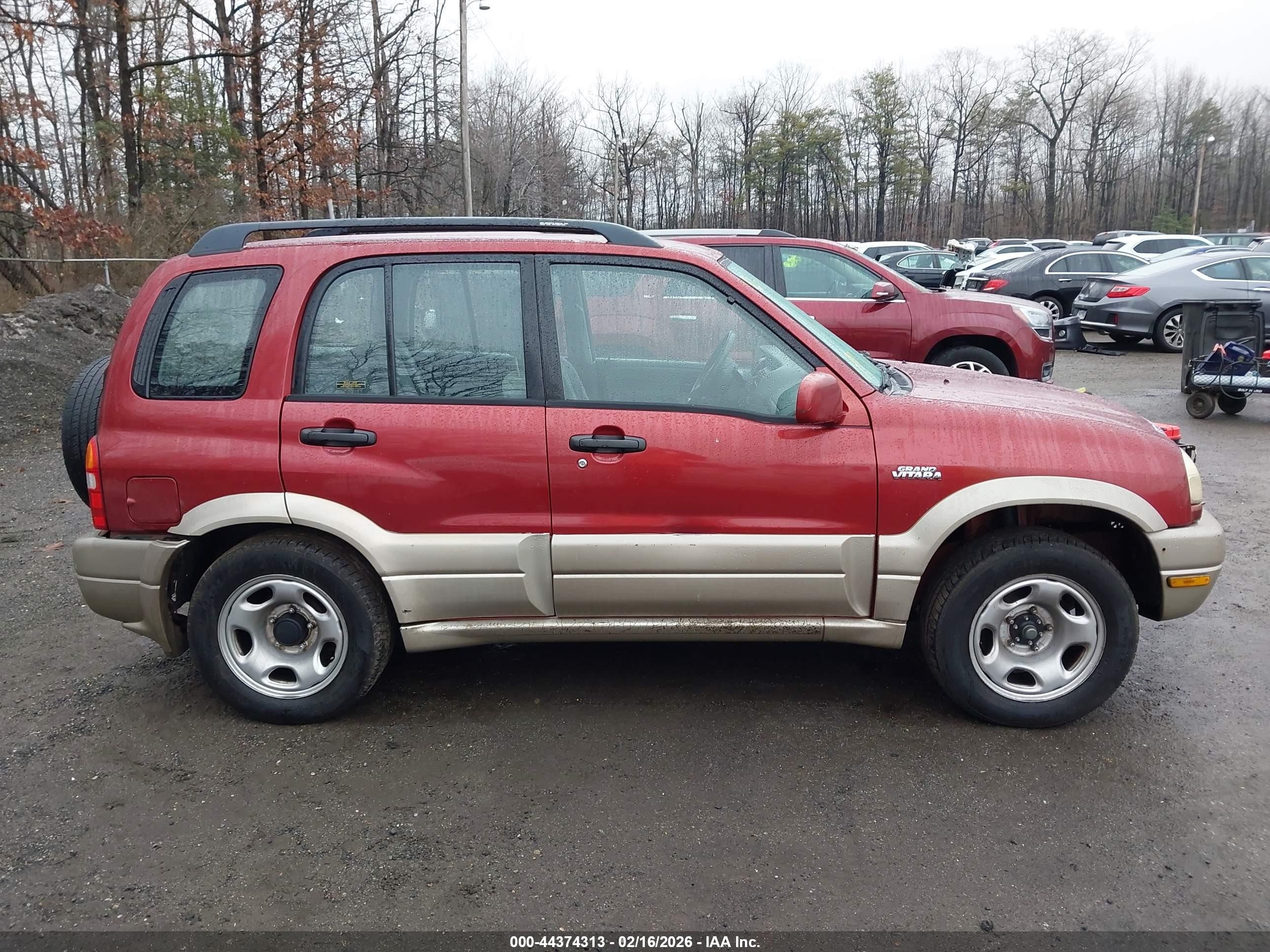2001 Suzuki Grand Vitara Jlx/jlx+/limited Red vin: JS3TD62V514165230