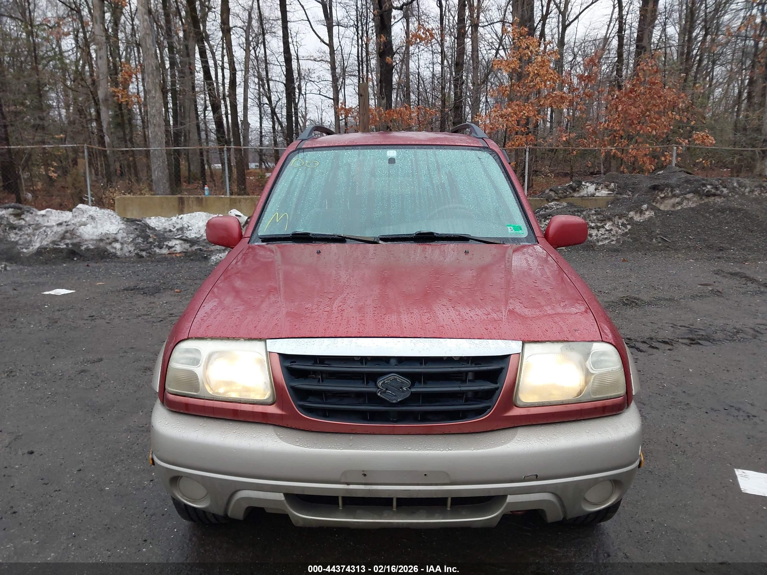 2001 Suzuki Grand Vitara Jlx/jlx+/limited Red vin: JS3TD62V514165230