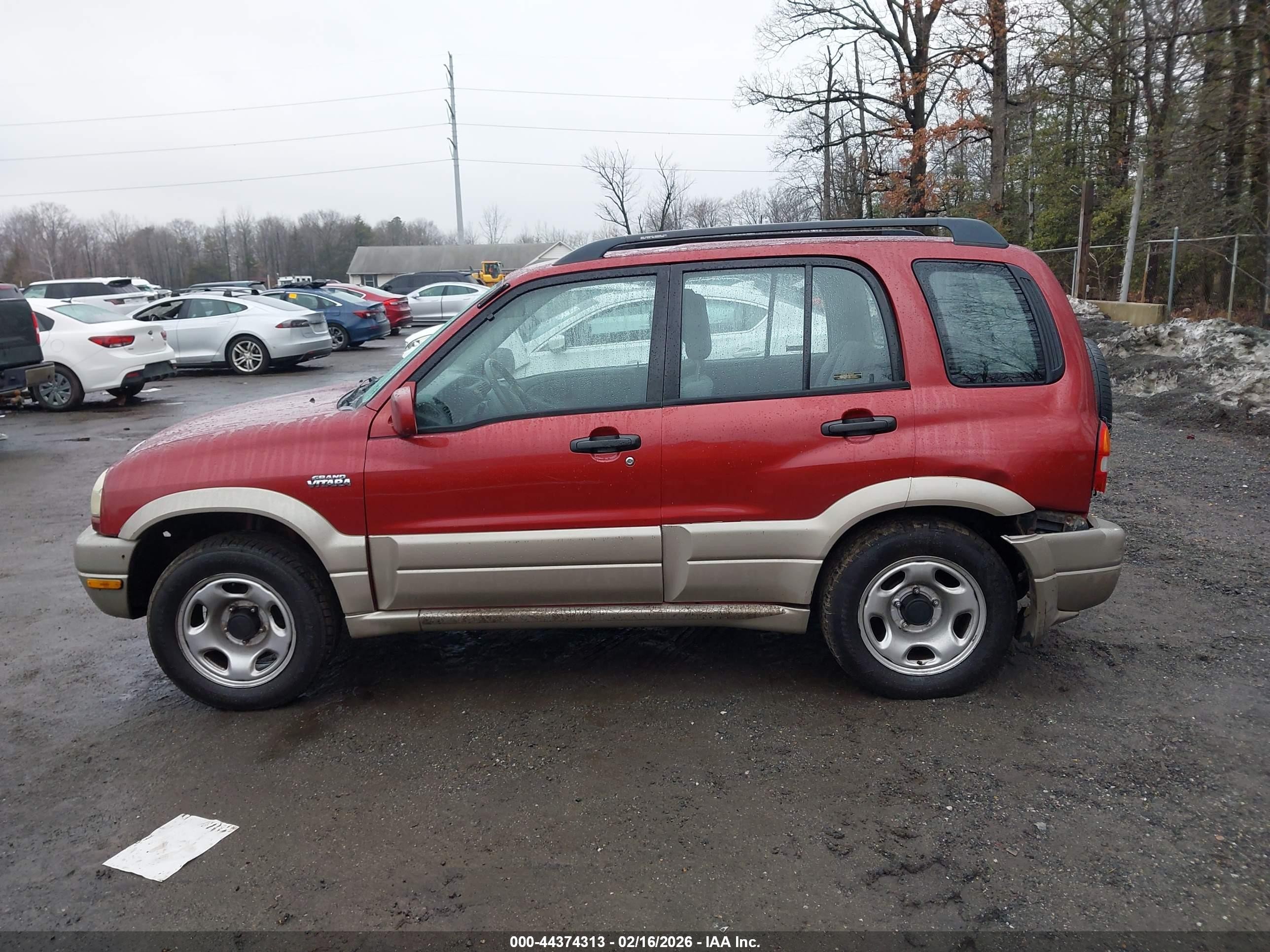 2001 Suzuki Grand Vitara Jlx/jlx+/limited Red vin: JS3TD62V514165230