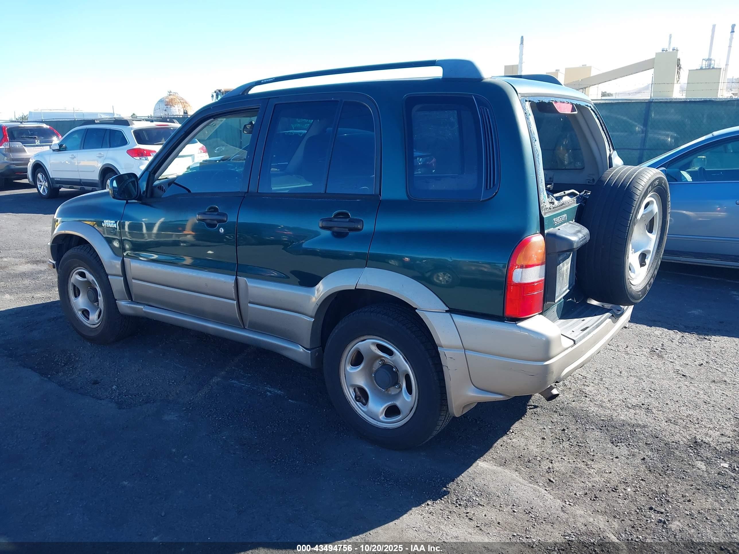 2002 Suzuki Grand Vitara Jlx/limited Green vin: JS3TD62V524153077