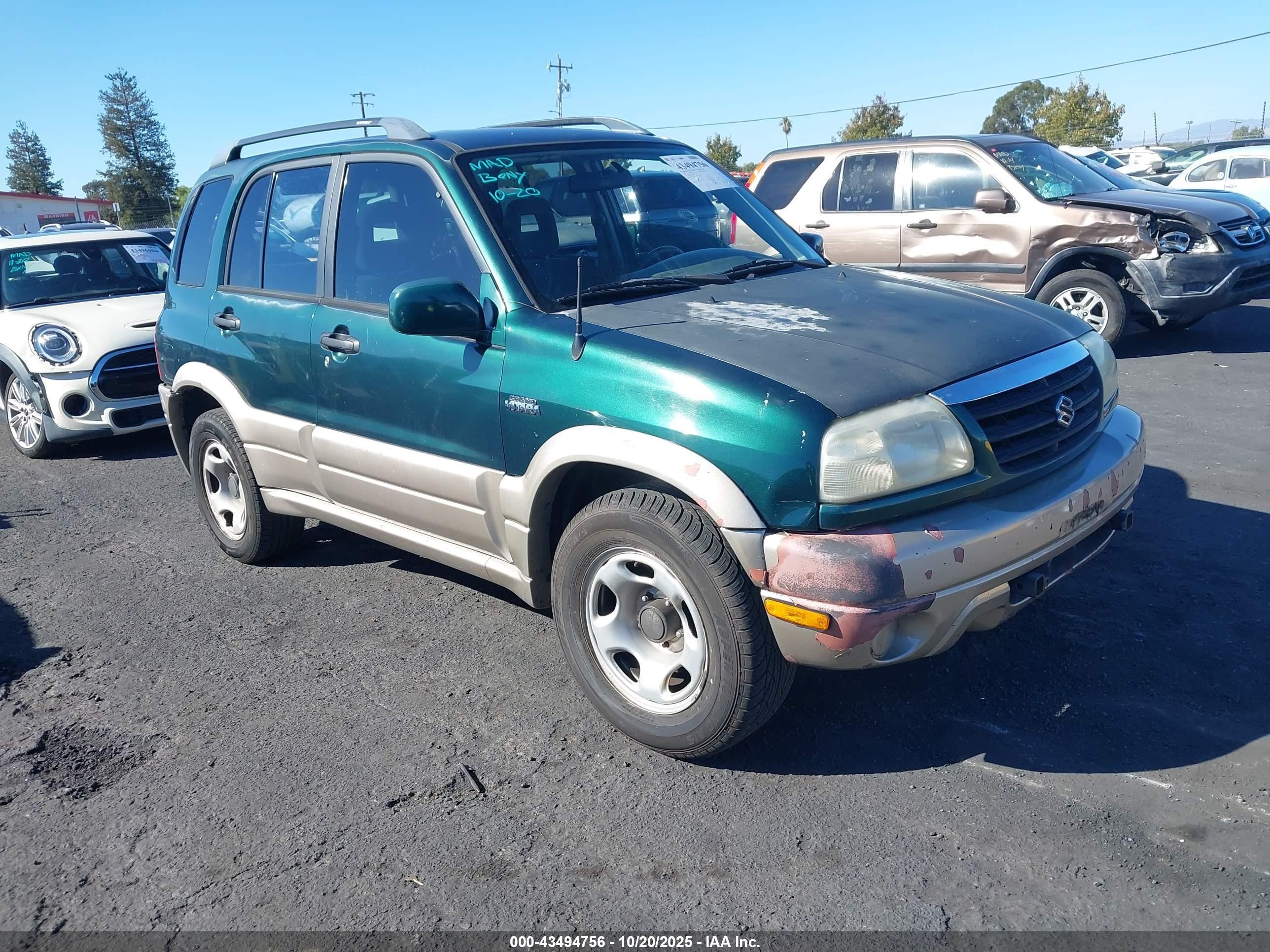 2002 Suzuki Grand Vitara Jlx/limited Green vin: JS3TD62V524153077