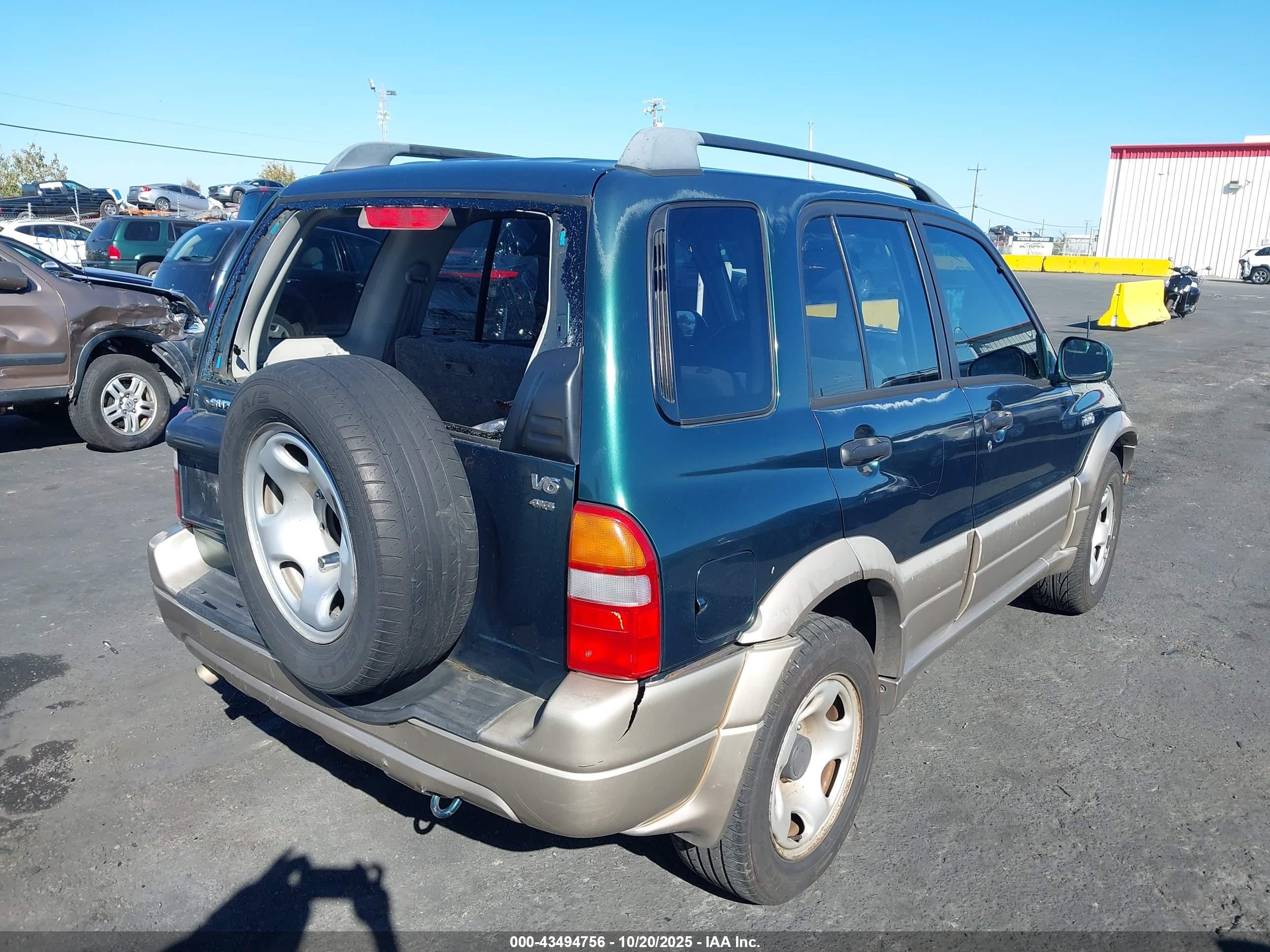 2002 Suzuki Grand Vitara Jlx/limited Green vin: JS3TD62V524153077