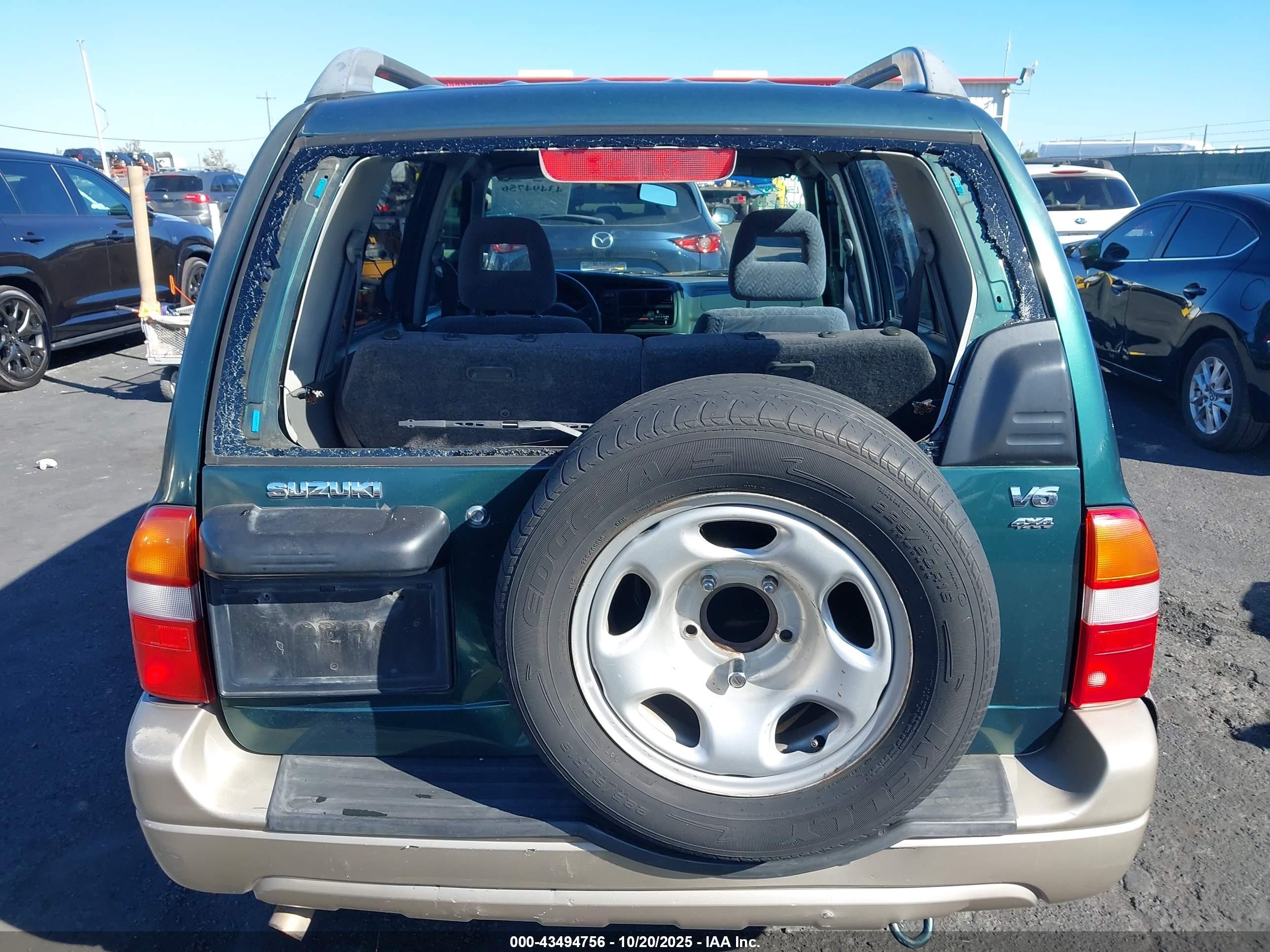 2002 Suzuki Grand Vitara Jlx/limited Green vin: JS3TD62V524153077