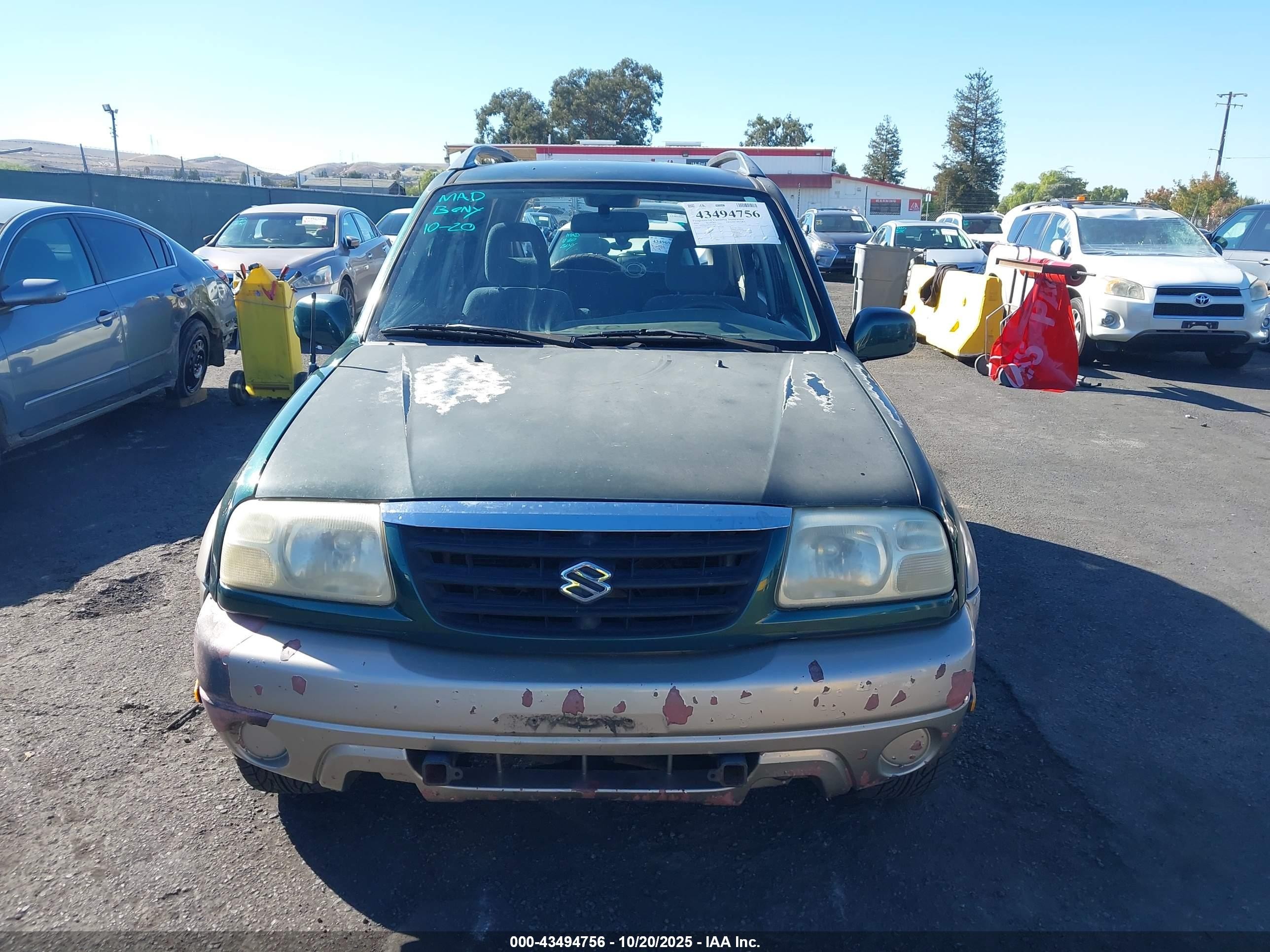 2002 Suzuki Grand Vitara Jlx/limited Green vin: JS3TD62V524153077