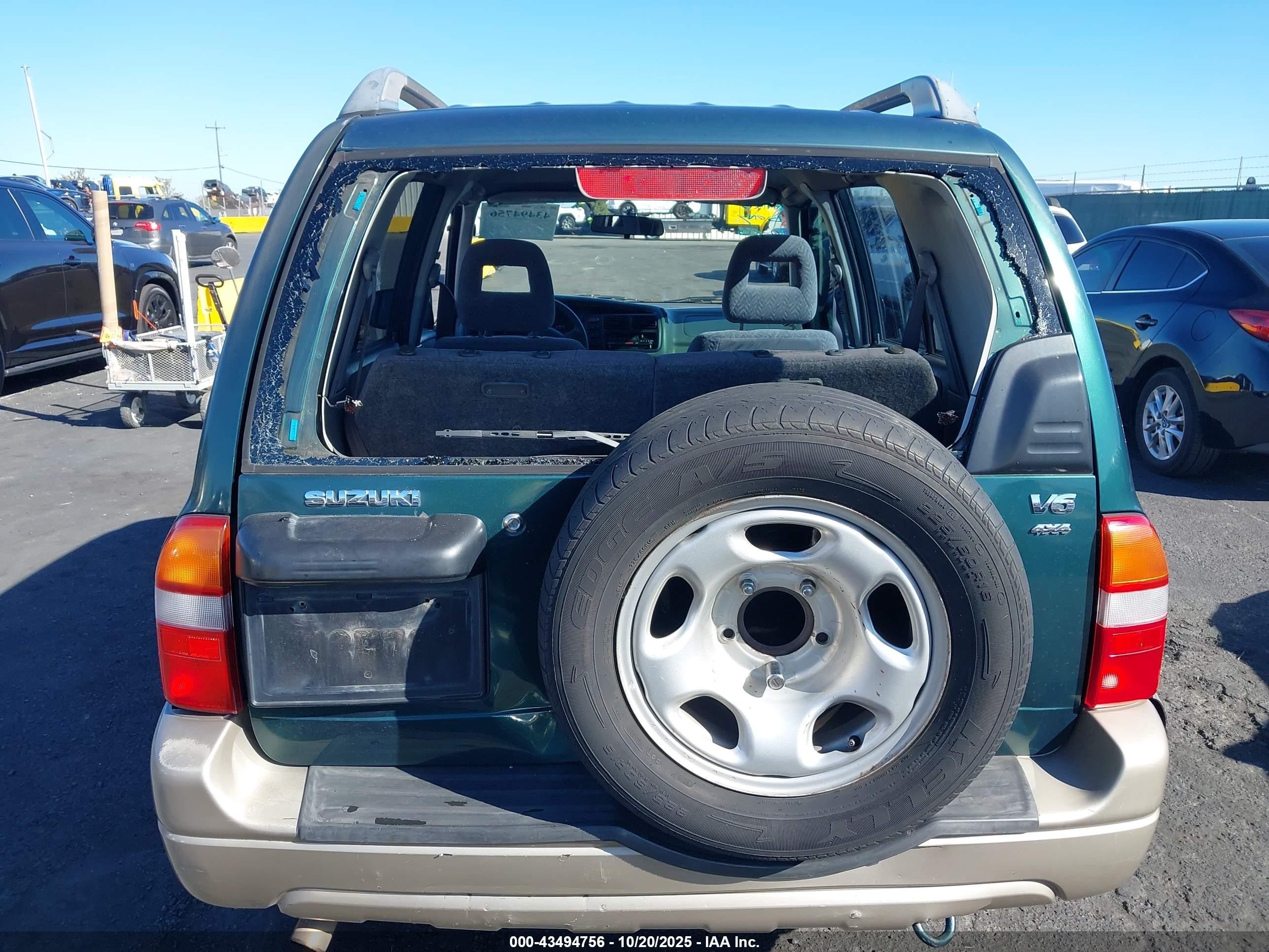 2002 Suzuki Grand Vitara Jlx/limited Green vin: JS3TD62V524153077