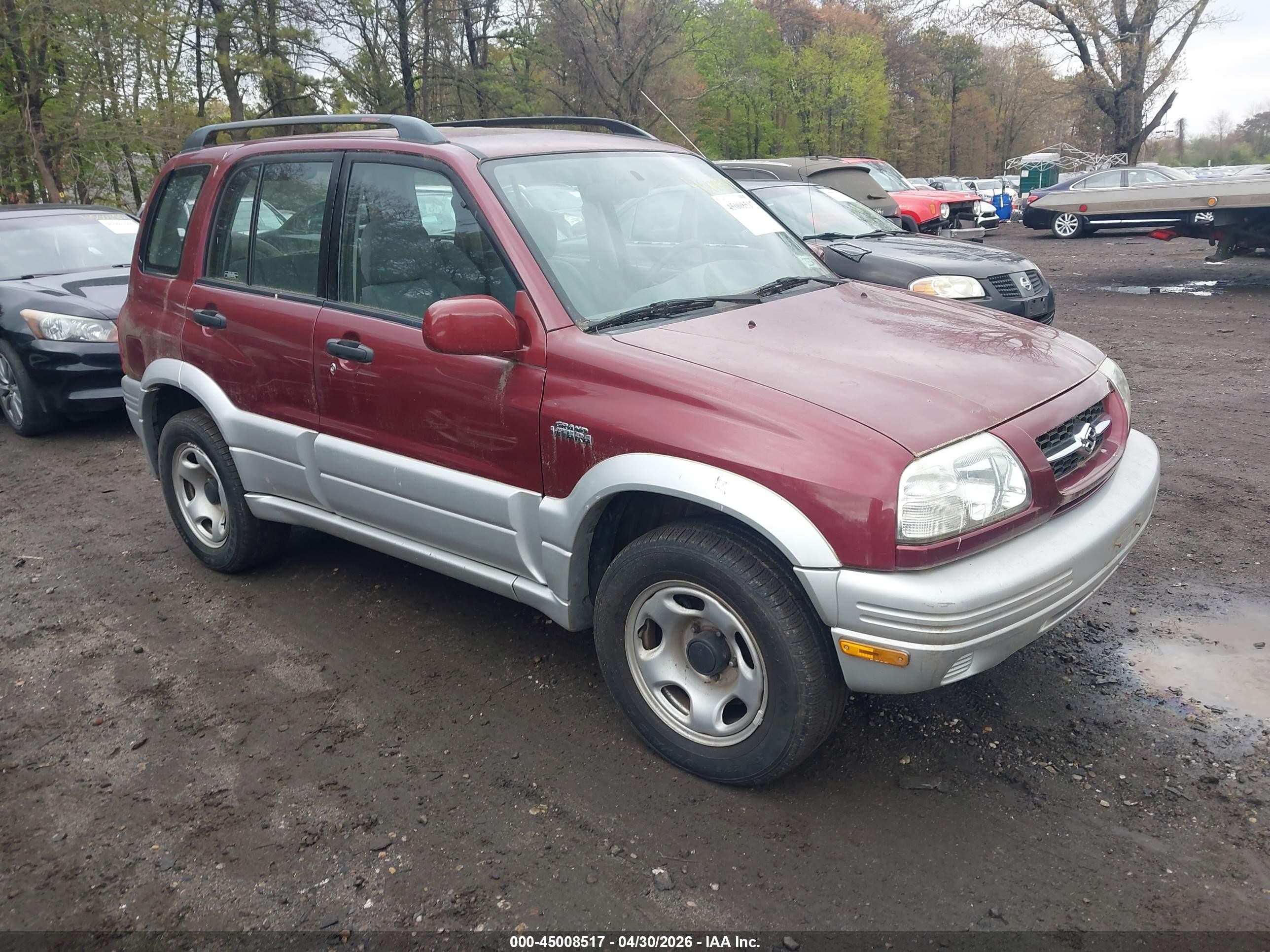 1999 Suzuki Grand Vitara Jlx/jlx+ Red vin: JS3TD62V5X4123973