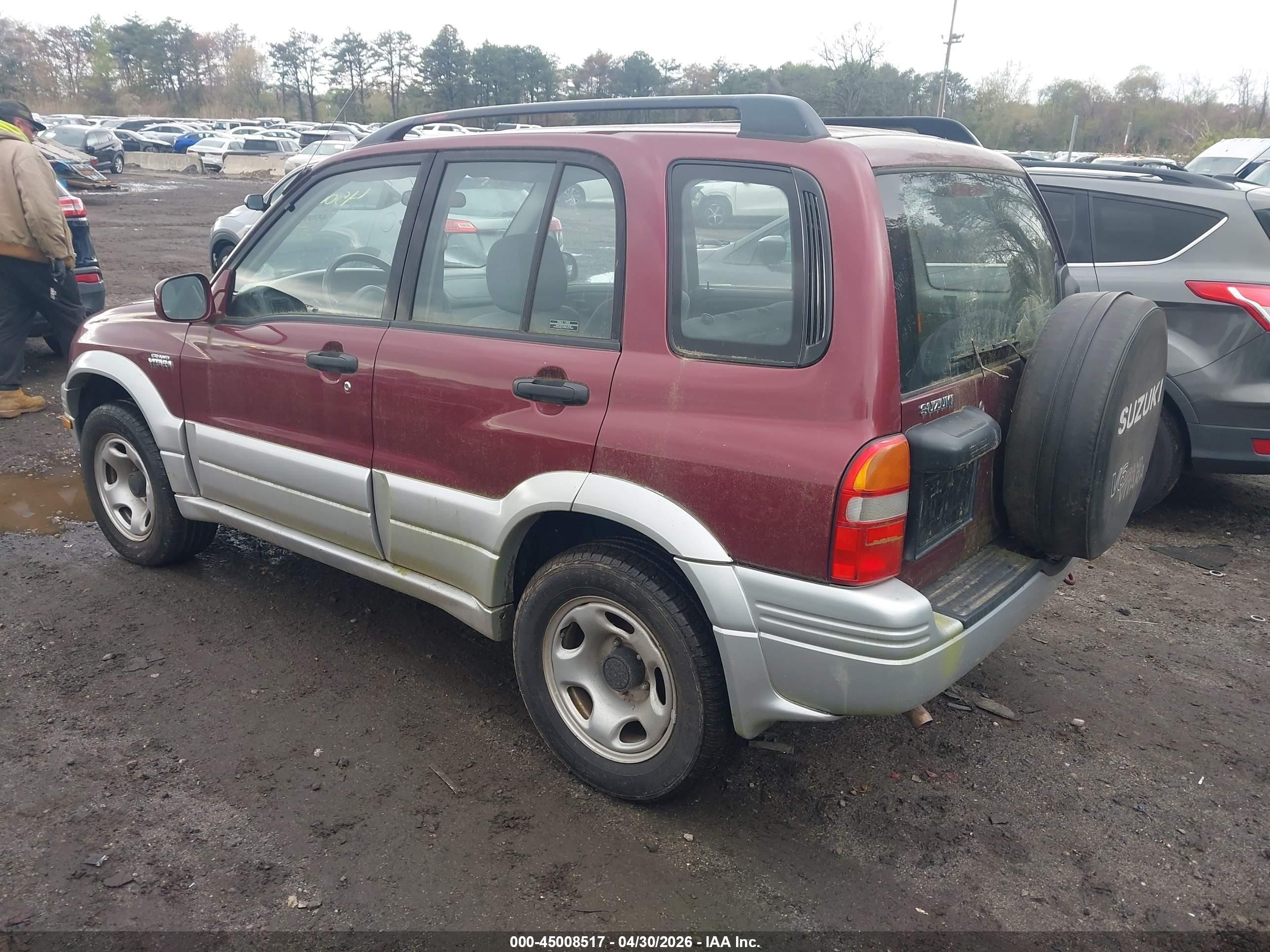 1999 Suzuki Grand Vitara Jlx/jlx+ Red vin: JS3TD62V5X4123973