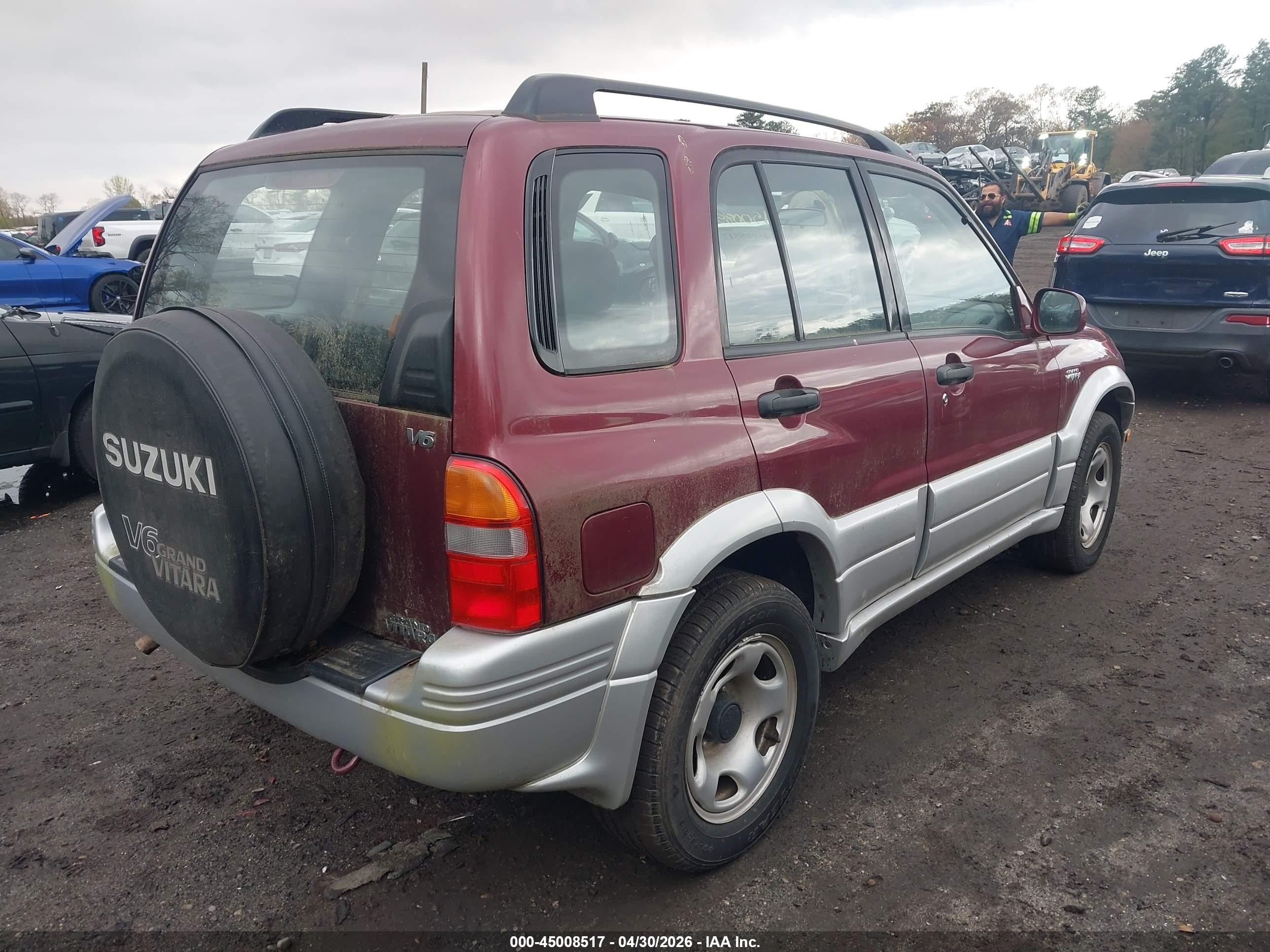 1999 Suzuki Grand Vitara Jlx/jlx+ Red vin: JS3TD62V5X4123973