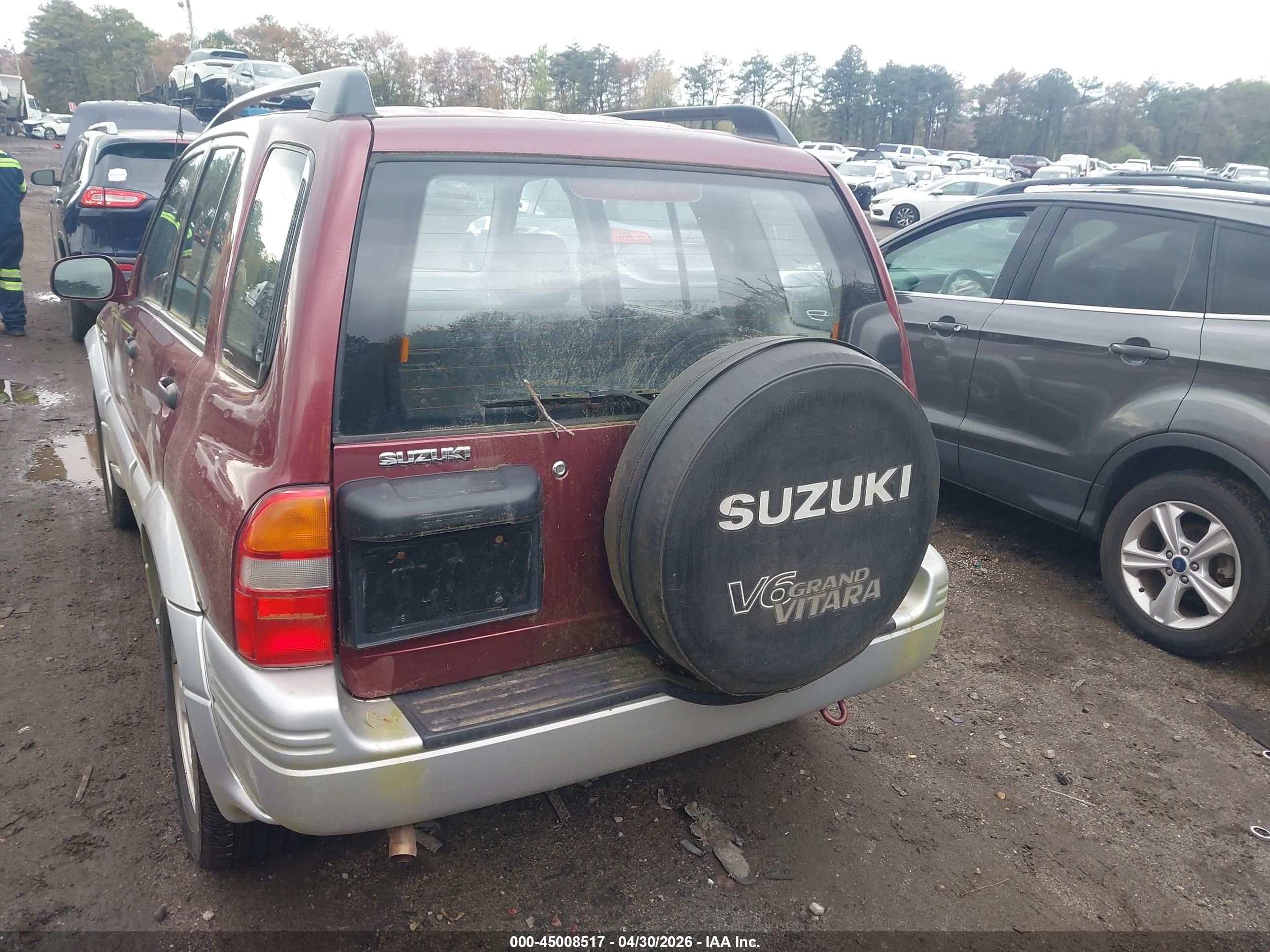 1999 Suzuki Grand Vitara Jlx/jlx+ Red vin: JS3TD62V5X4123973