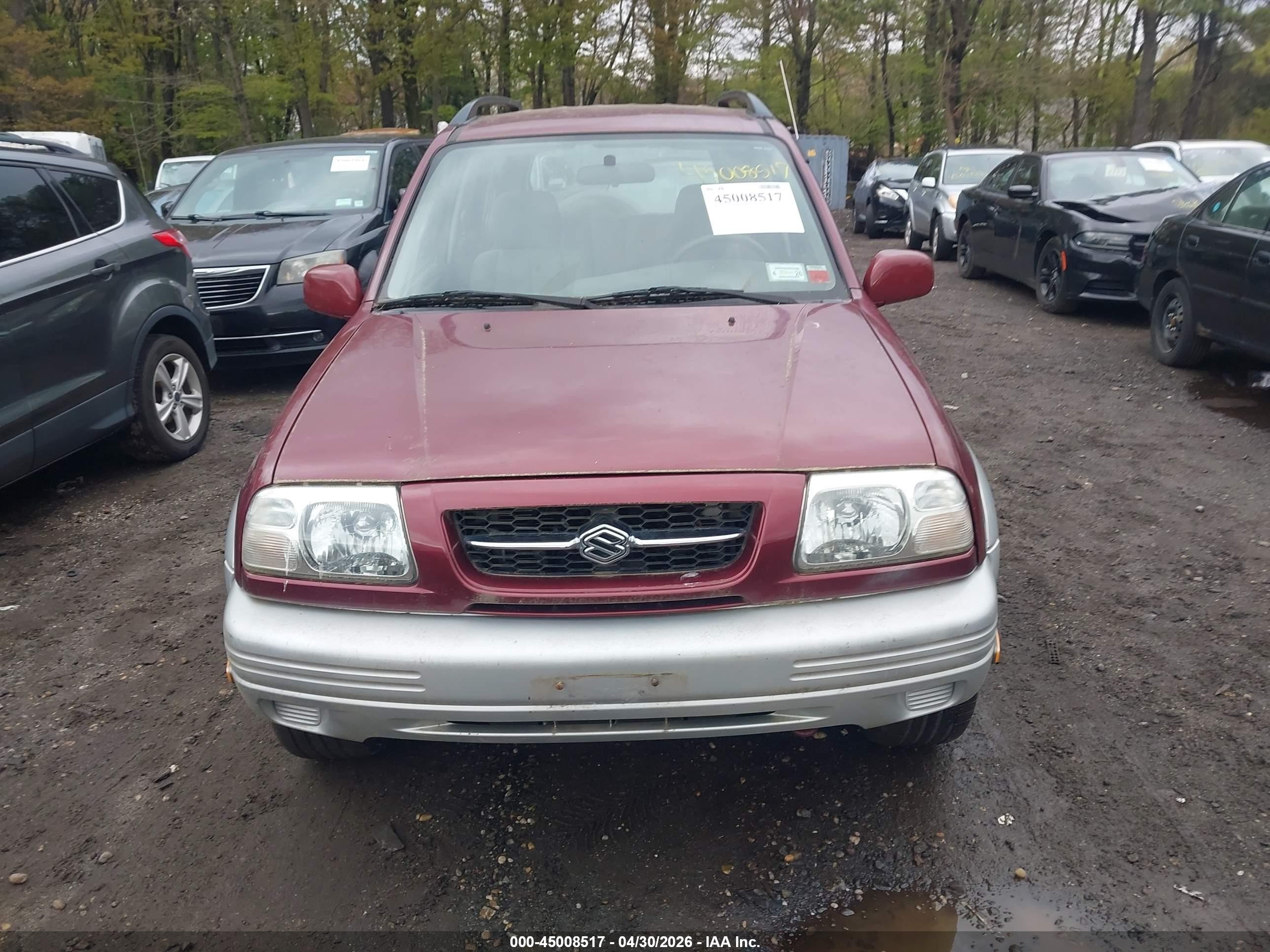 1999 Suzuki Grand Vitara Jlx/jlx+ Red vin: JS3TD62V5X4123973