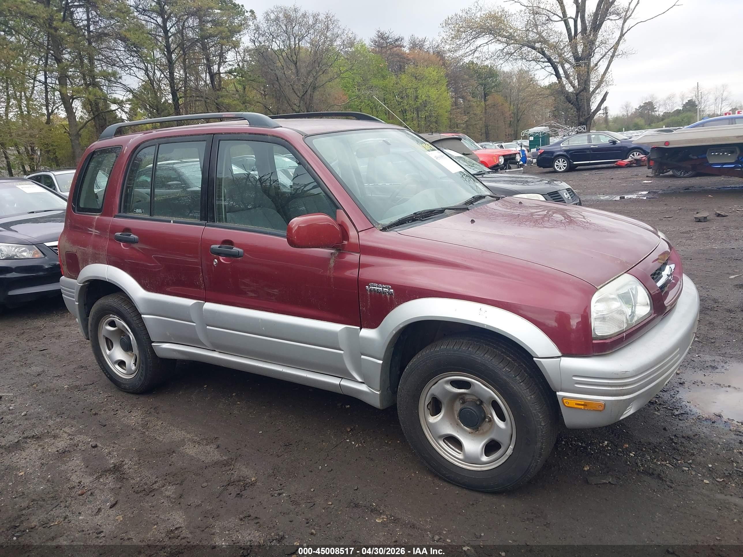 1999 Suzuki Grand Vitara Jlx/jlx+ Red vin: JS3TD62V5X4123973