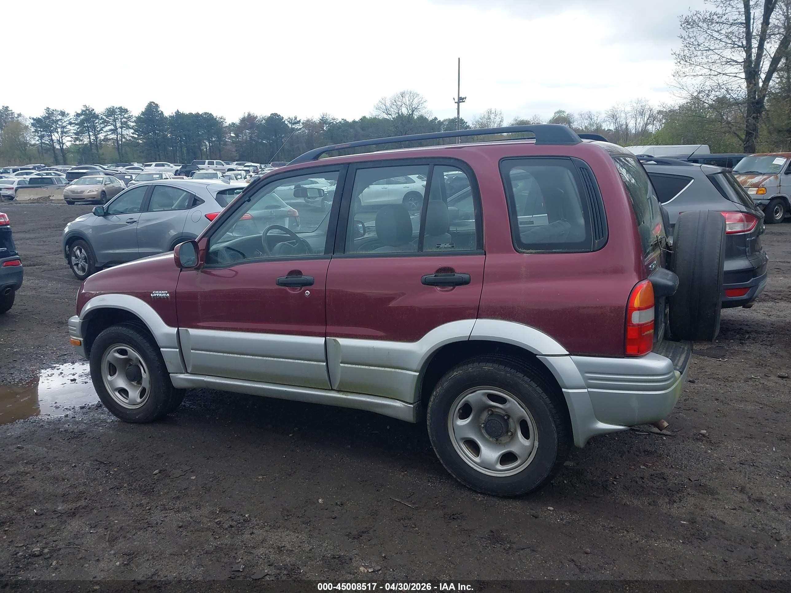 1999 Suzuki Grand Vitara Jlx/jlx+ Red vin: JS3TD62V5X4123973