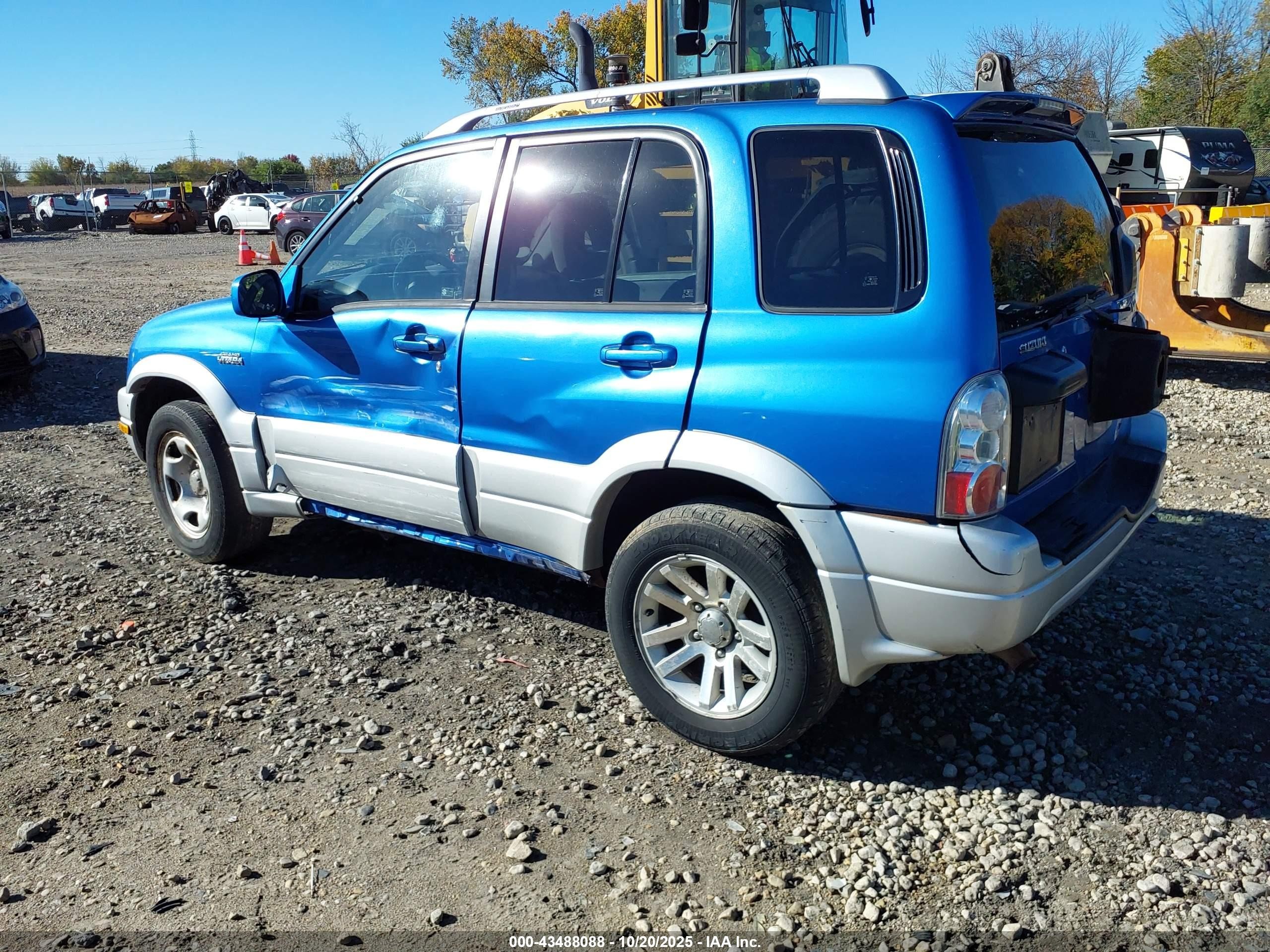 2004 Suzuki Grand Vitara Ex/lx Blue vin: JS3TD62V644101248